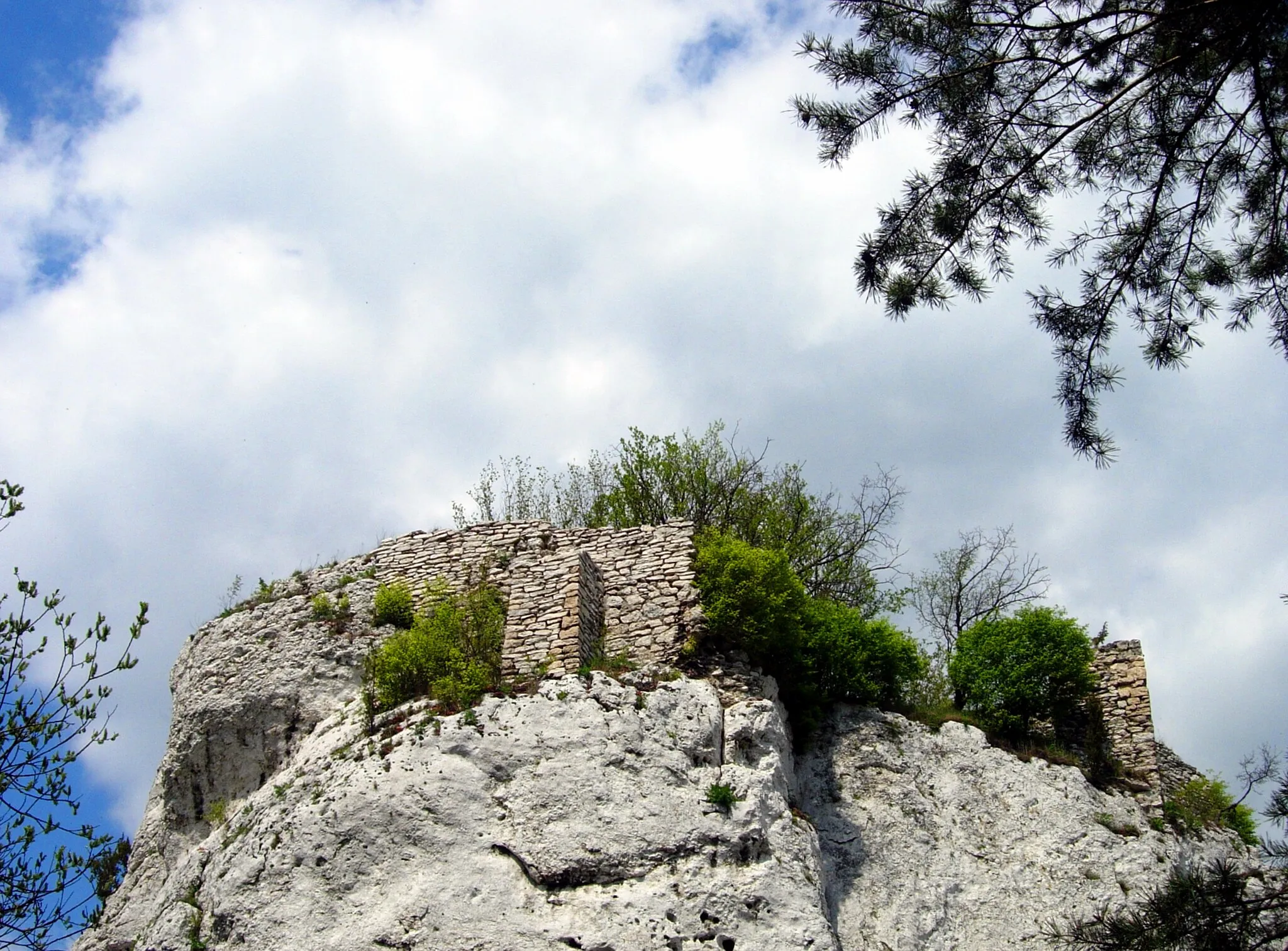 Photo showing: The ruins of the castle in Ryczów (Silesian Voivodeship, Poland)