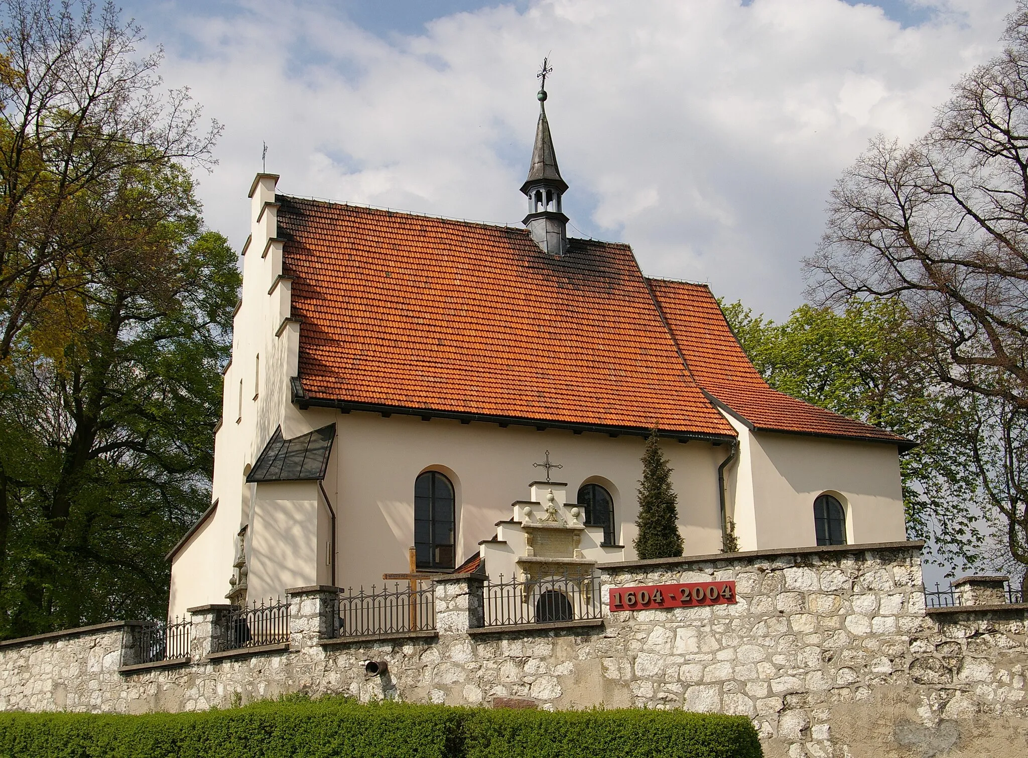 Photo showing: Parish church in Giebułtów, Poland