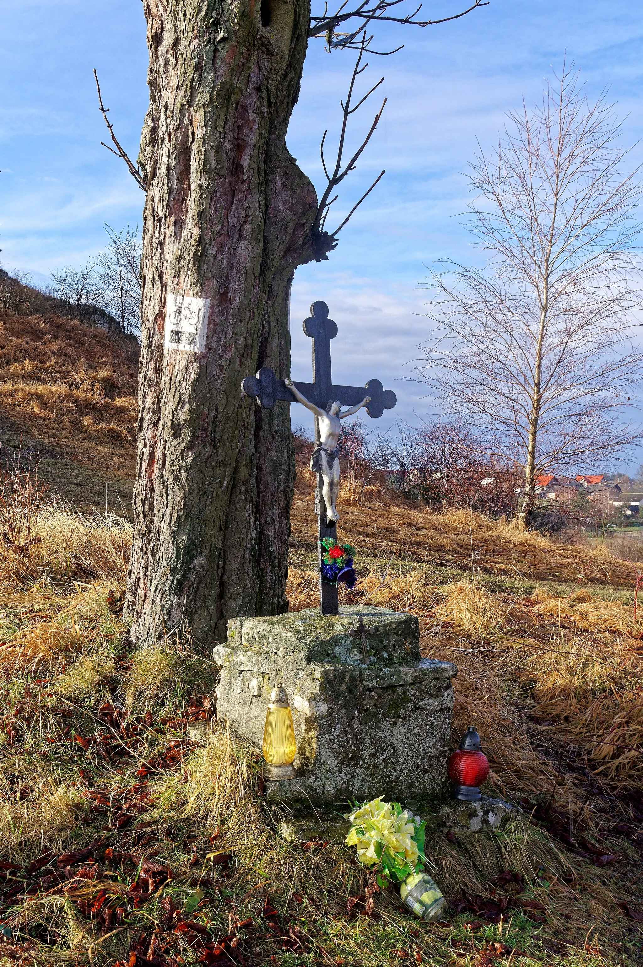 Photo showing: Wayside cross in Czajowice