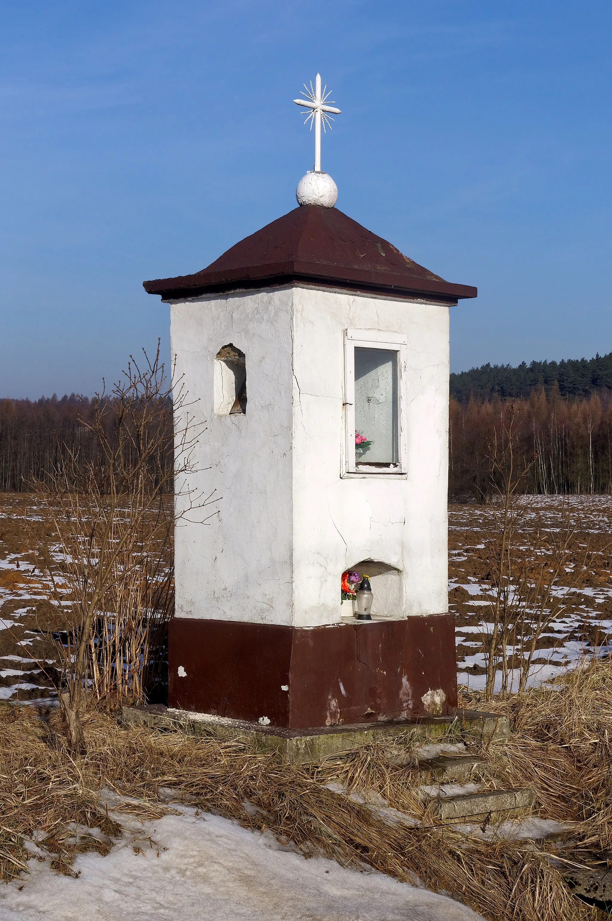 Photo showing: Wayside shrine in Brodła