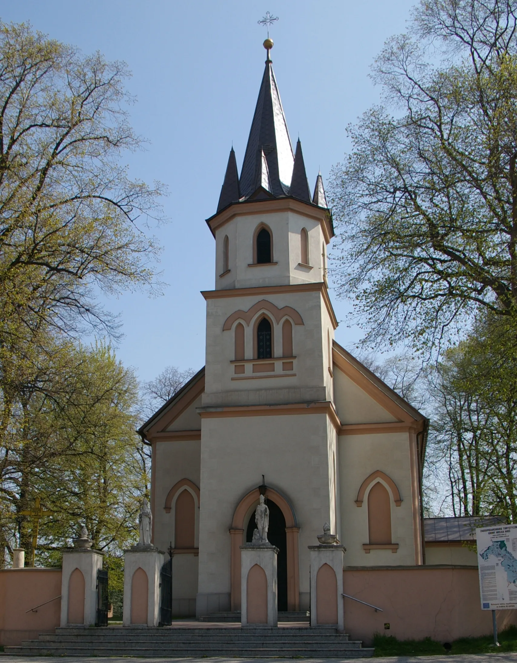 Photo showing: Parish church in Biały Kościół, Poland