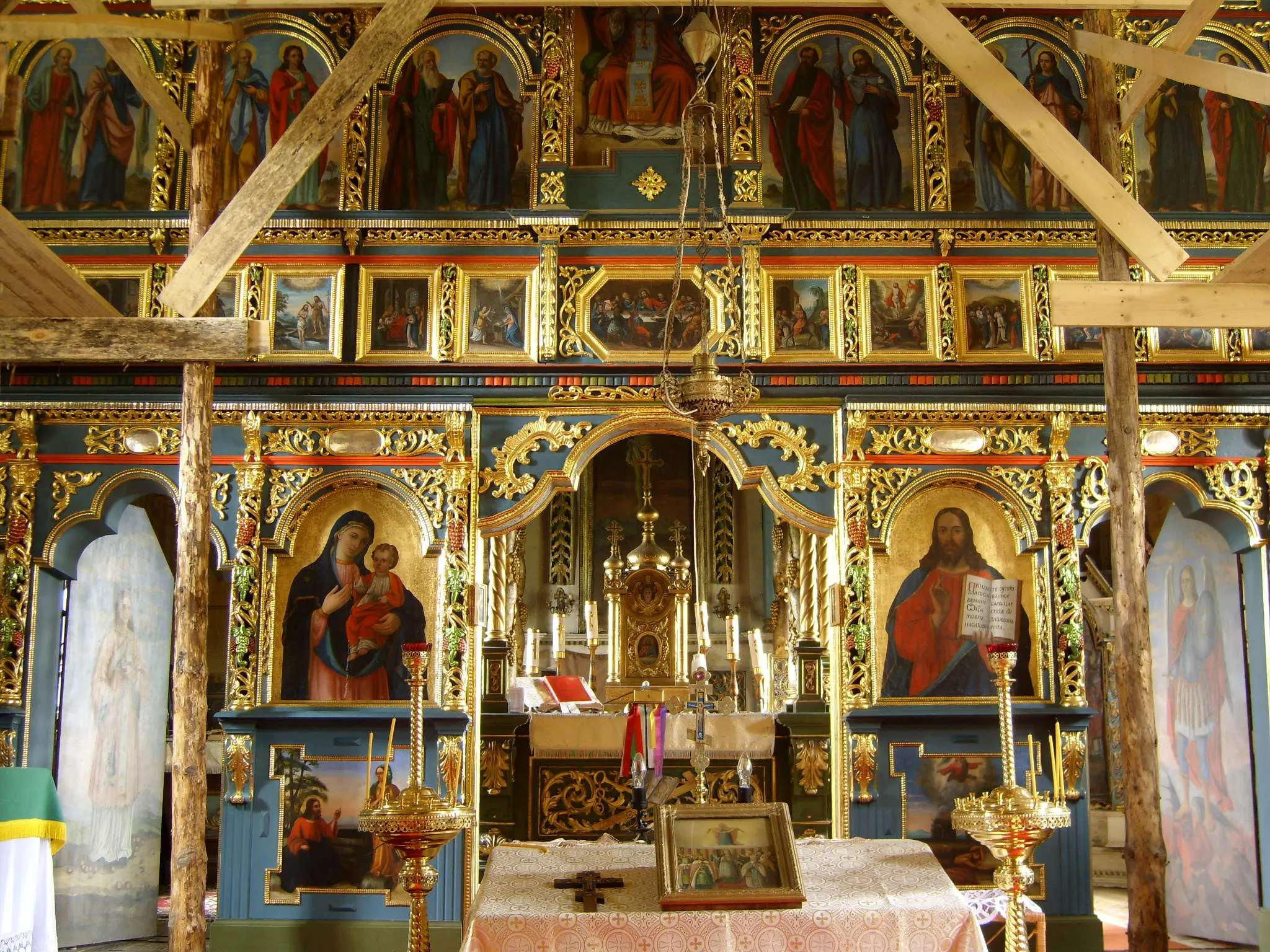 Photo showing: Wnętrze cerkwi z Zdyni