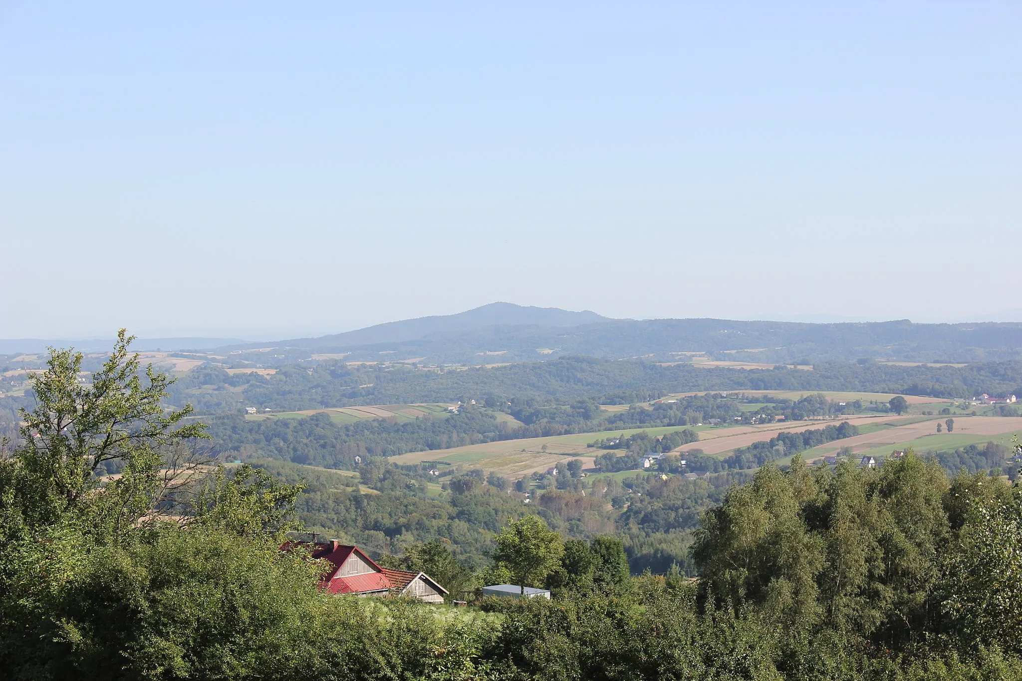 Photo showing: Wola Lubecka - view of the Liwocz from Kokocz mountain