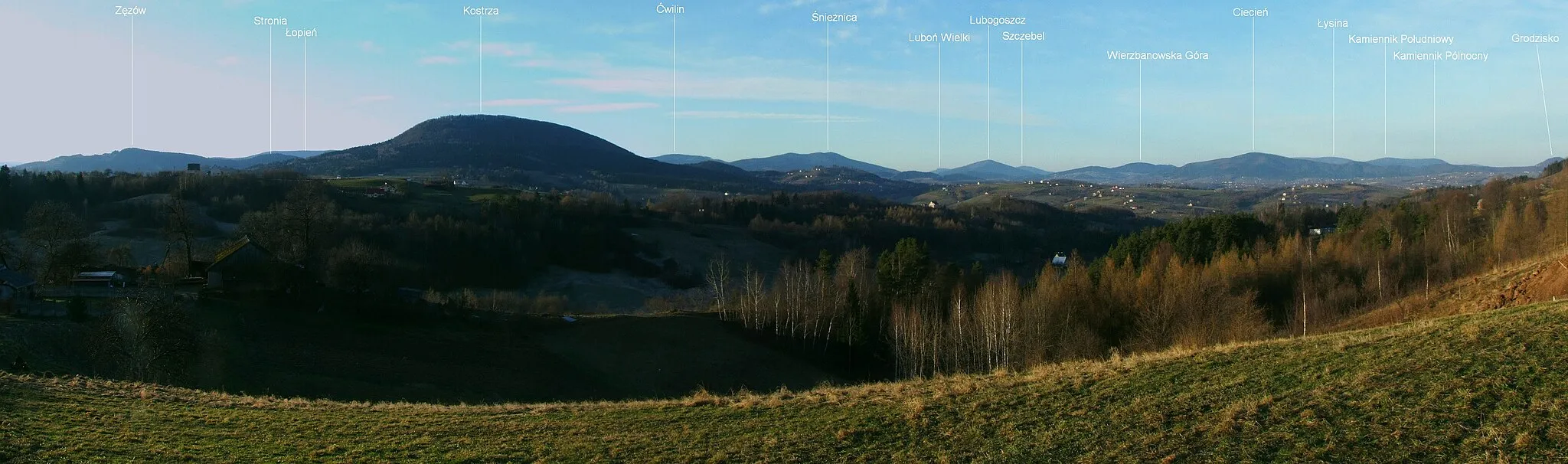 Photo showing: Panorama na południową i zachodnią stronę ze Starego Rybia