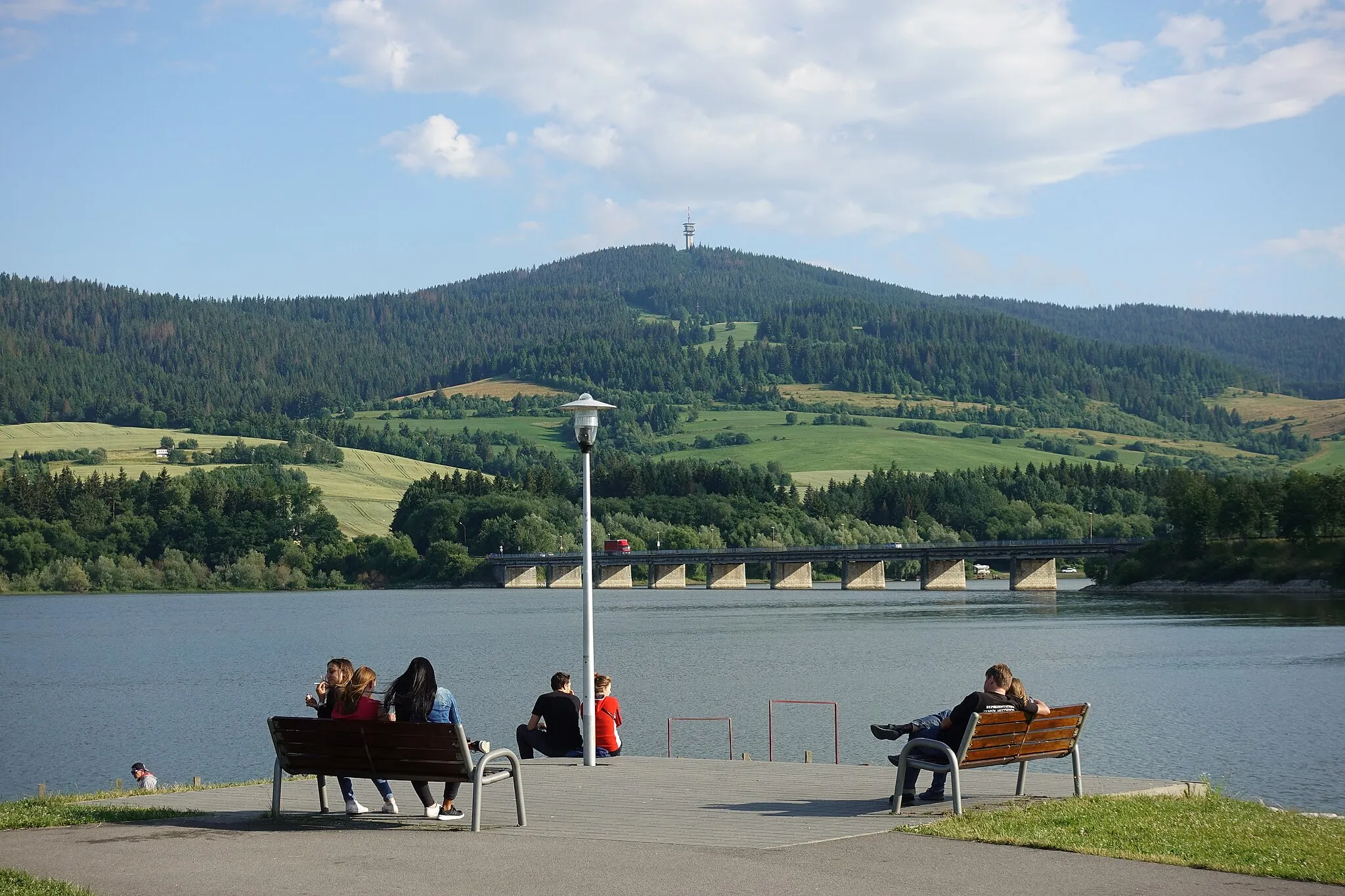 Photo showing: Summer afternoon at Orava Reservoir