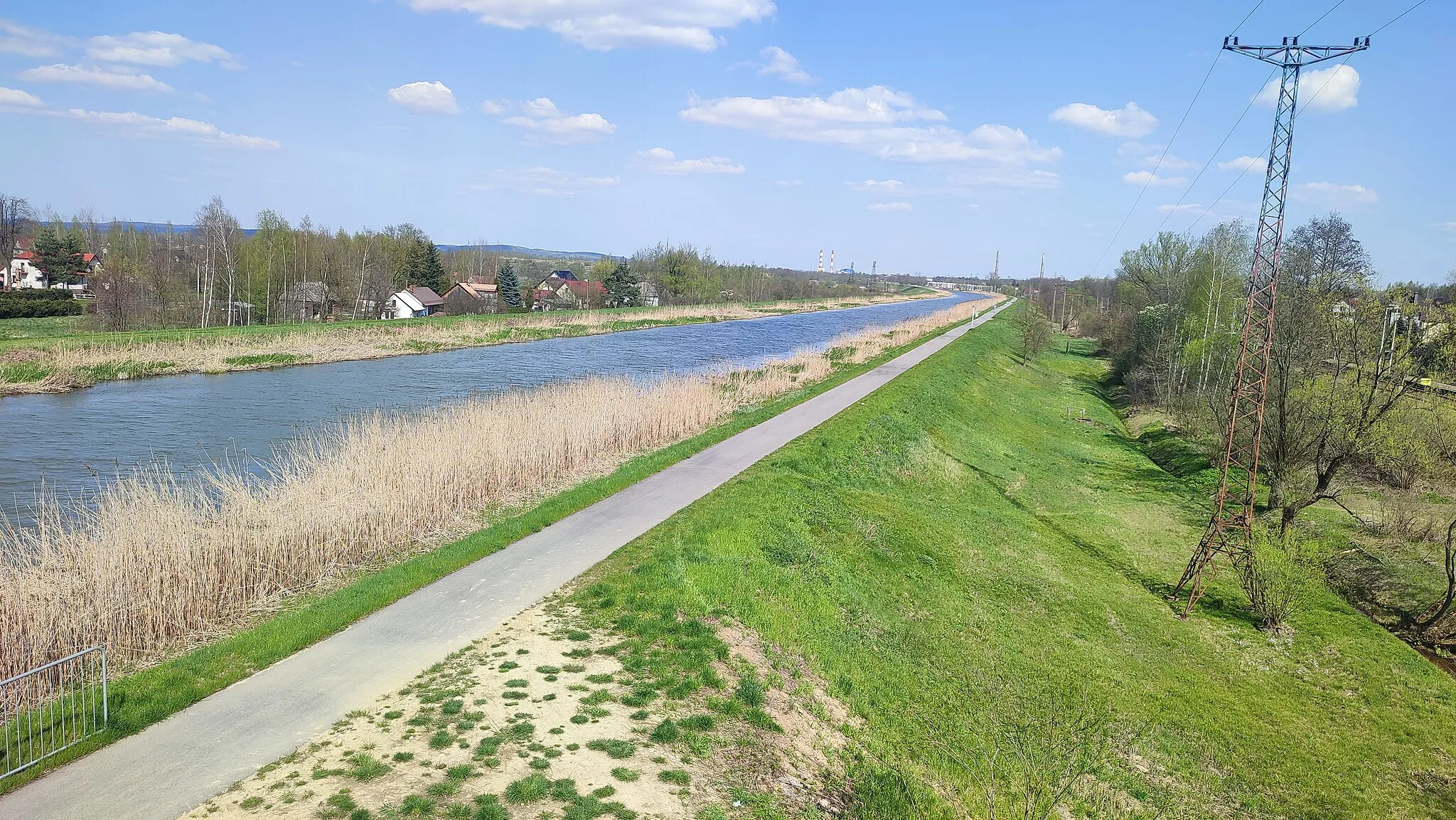 Photo showing: Kanał Łączański (kanał Skawina-Łączany), Skawina - trasa rowerowa
