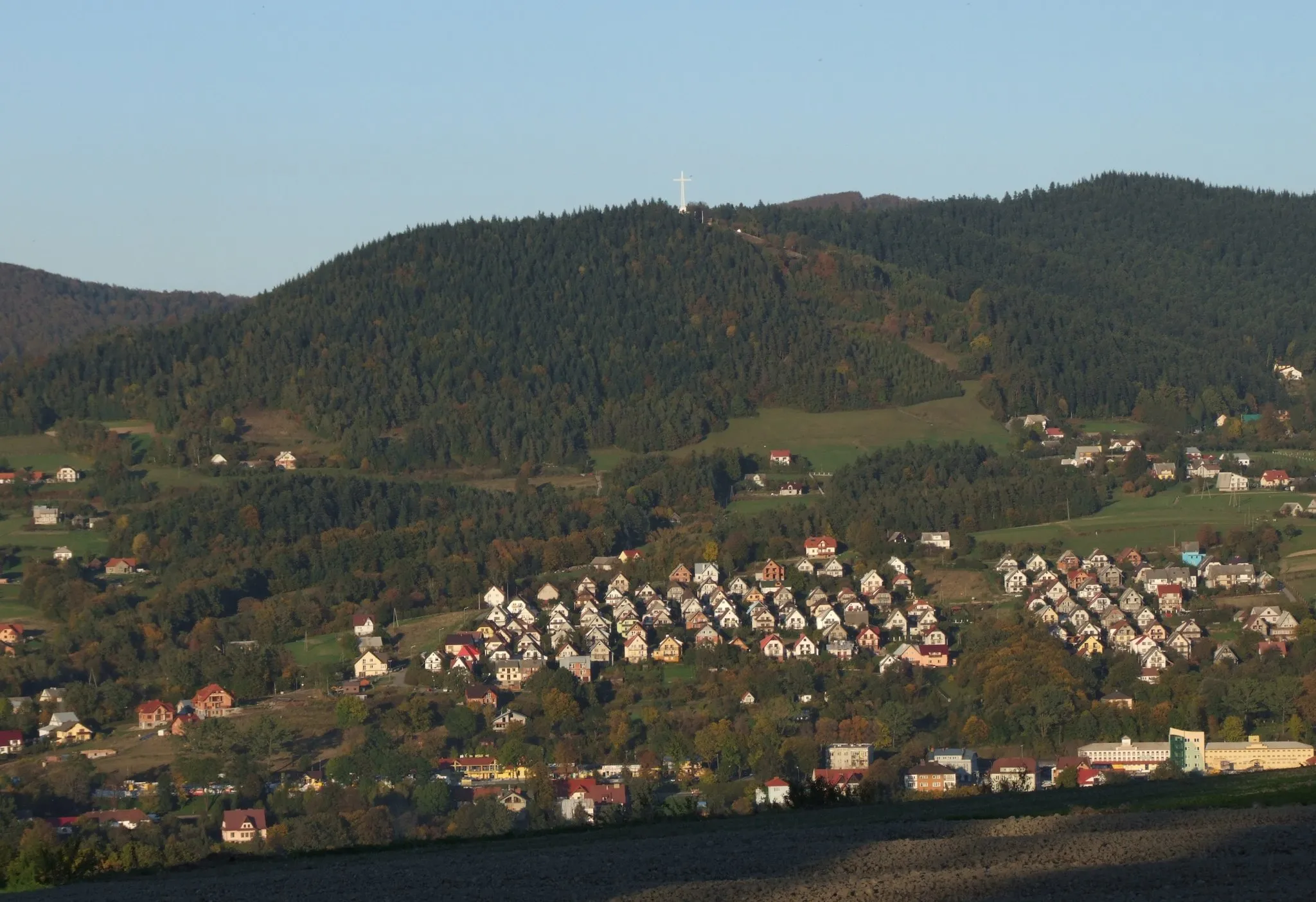 Photo showing: Miejska Góra w Limanowej. Widok z Lipowego