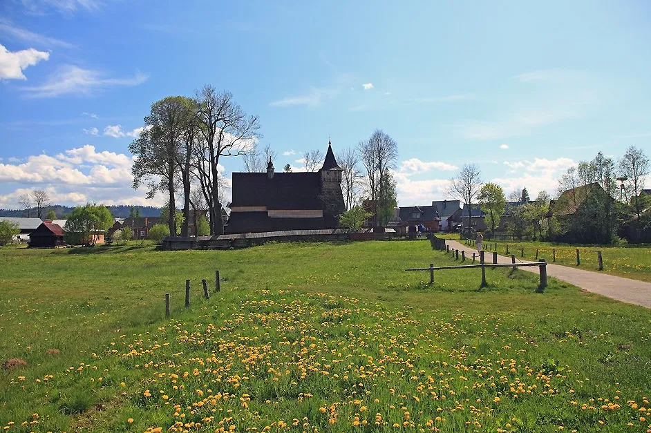 Photo showing: Dębno (powiat nowotarski). Drewniany kościół gotycki św. Michała Archanioła