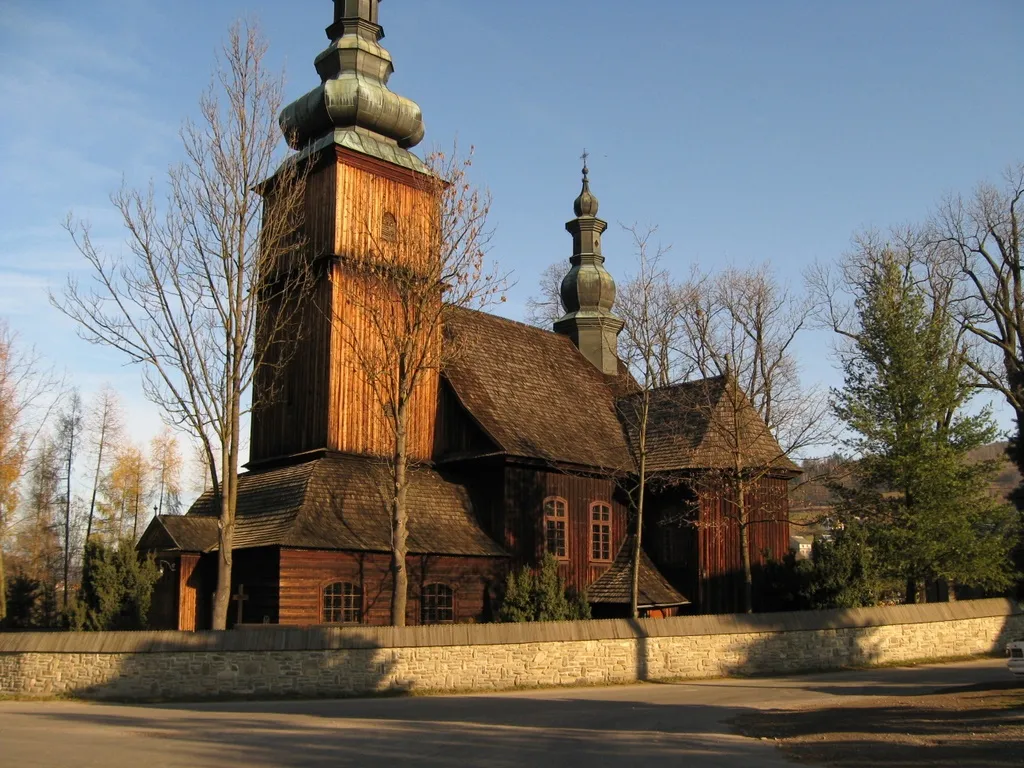 Photo showing: Church in Łętownia (Poland)