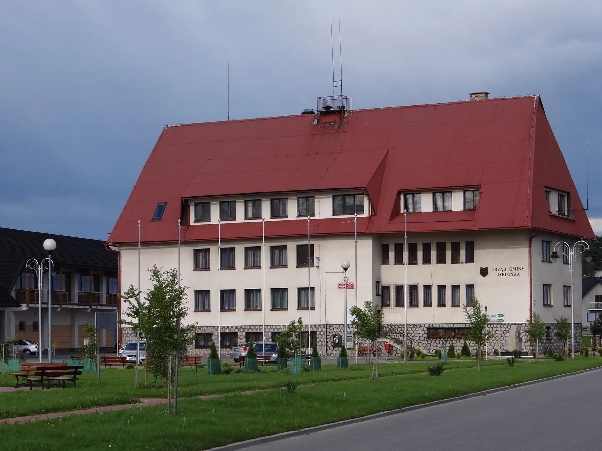 Photo showing: Jabłonka, budynek urzędu gminy