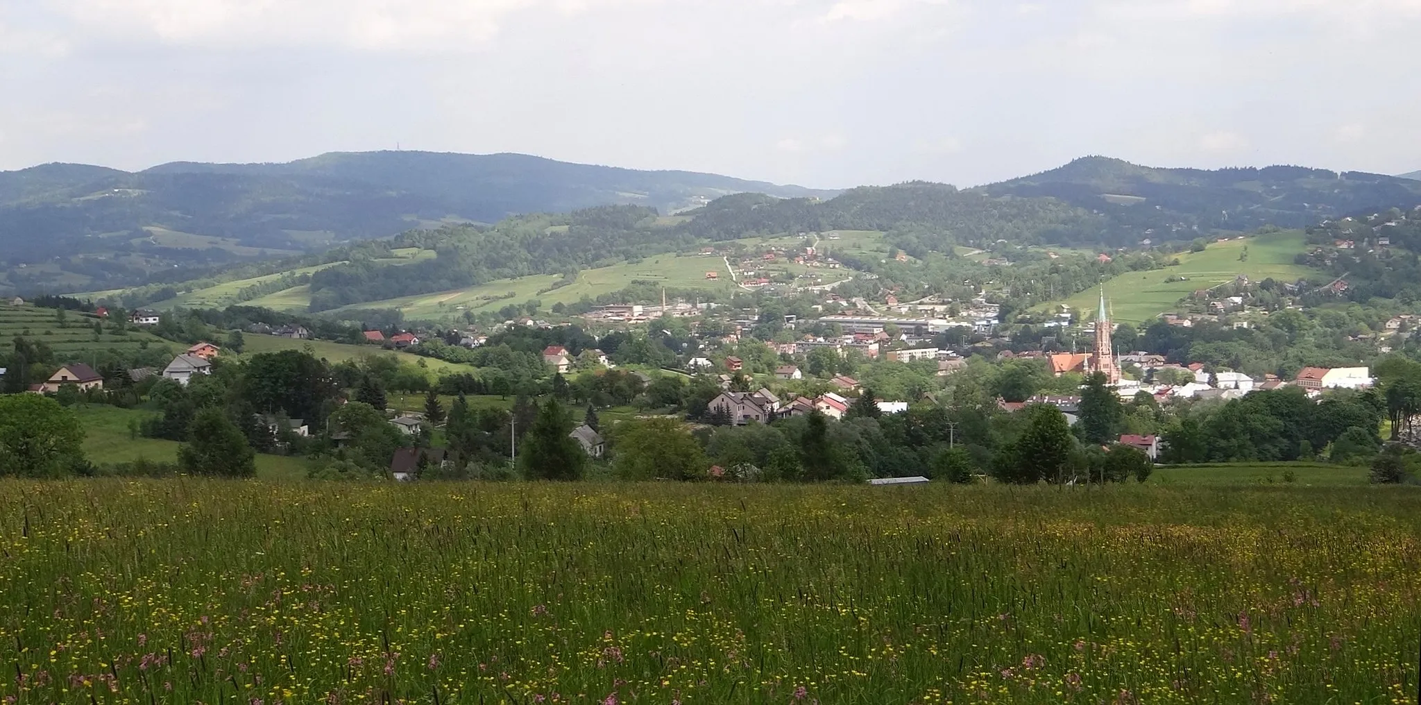 Photo showing: Grybów, Maślana Gora i Liszkowa