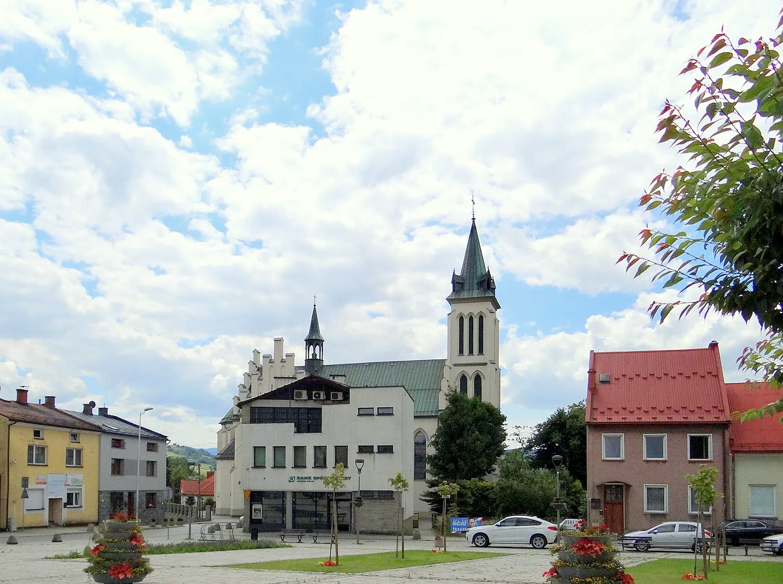 Photo showing: Mszana Dolna. Rynek.