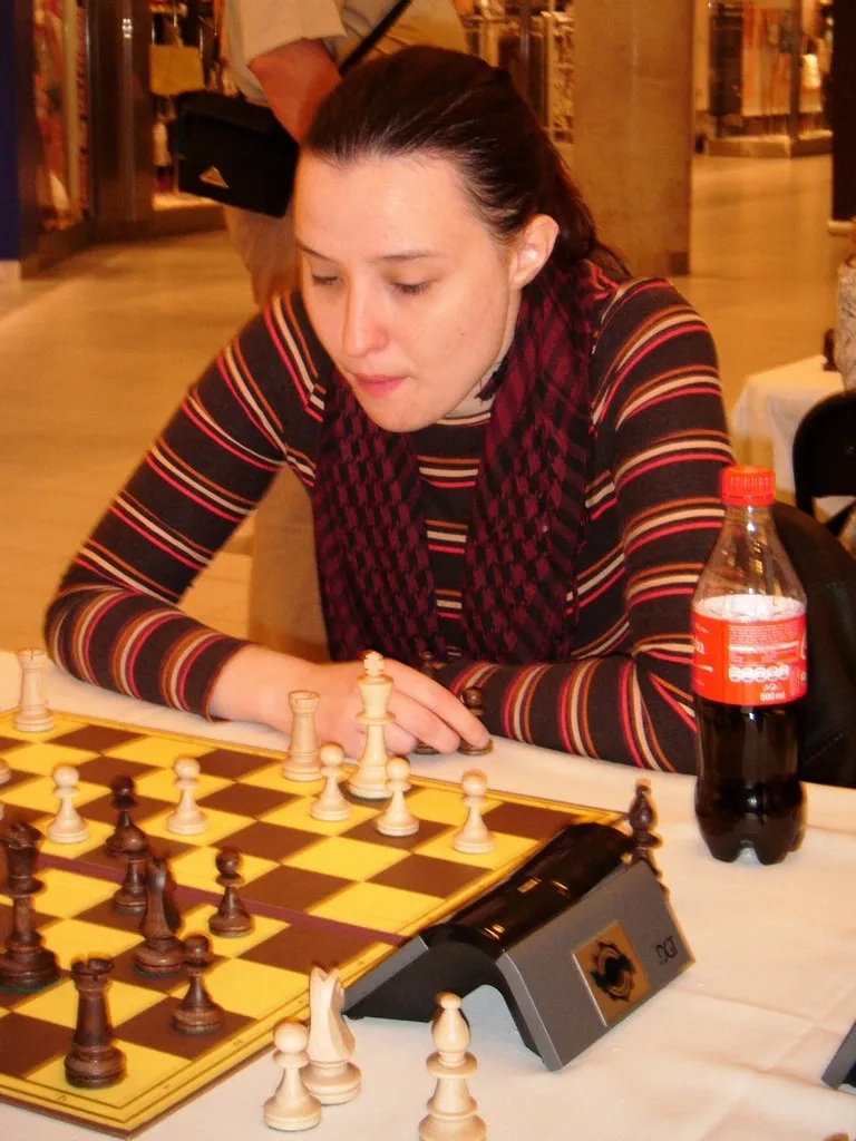 Photo showing: WGM Jolanta Zawadzka playing in the Individual Polish Blitz Chess Championship in Bydgoszcz