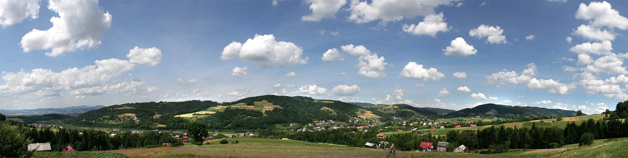 Photo showing: Panorama of Kamionka Wielka