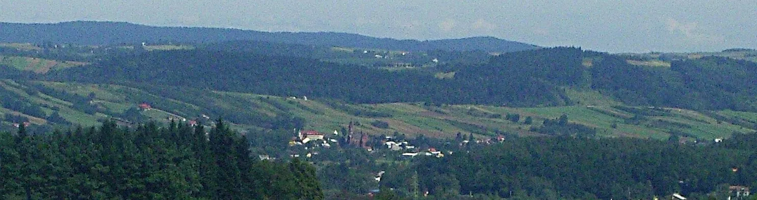 Photo showing: Panorama Kołaczyce (District Jasło)