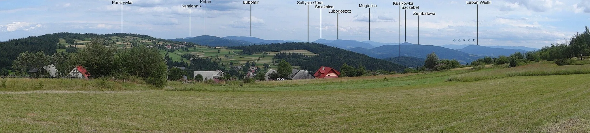 Photo showing: Panorama widokowa z Koskowej Gory