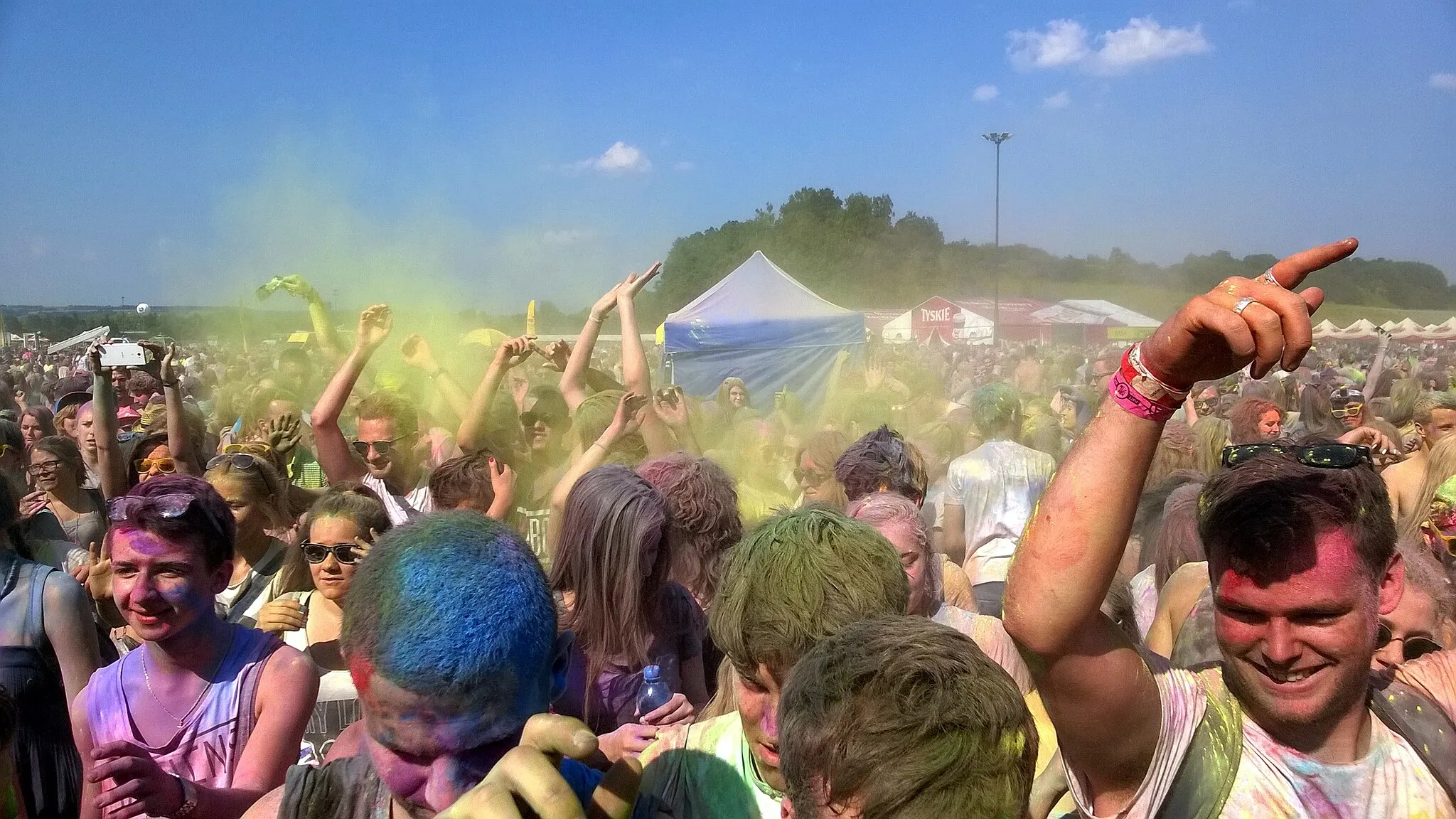 Photo showing: Festiwal Kolorów w Krakowie-Zabierzowie 2015