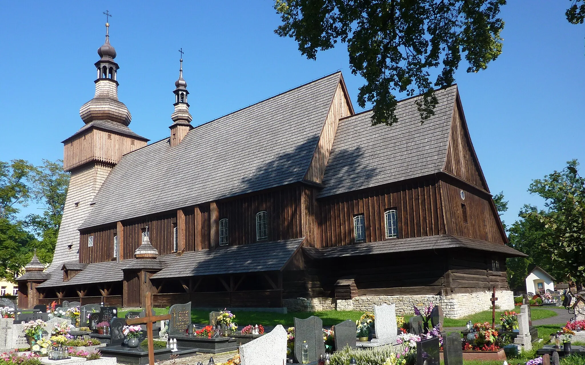 Photo showing: Miedźna. Kościólek drewniany z XVII w