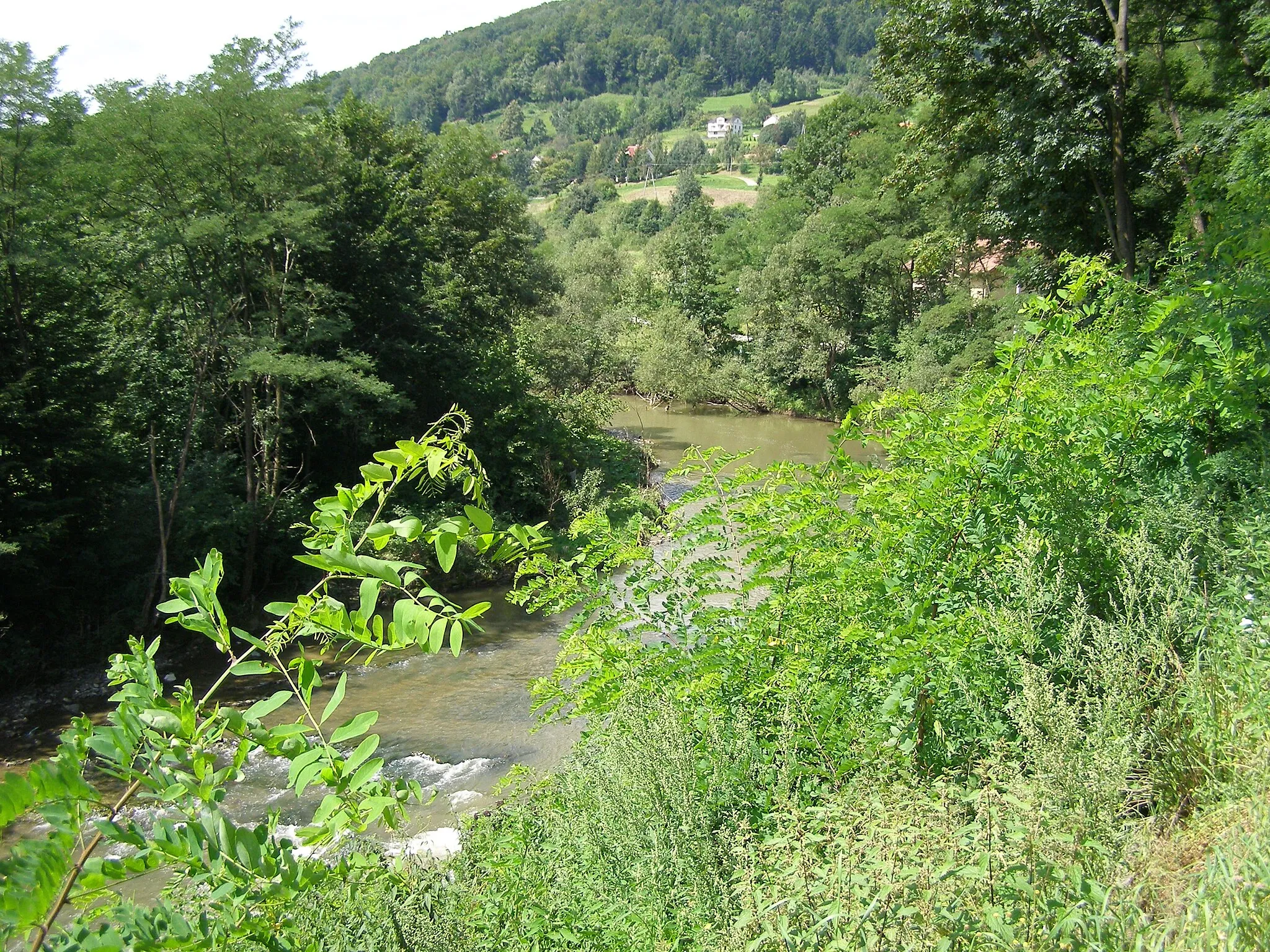 Photo showing: Szymbark - the Ropa river