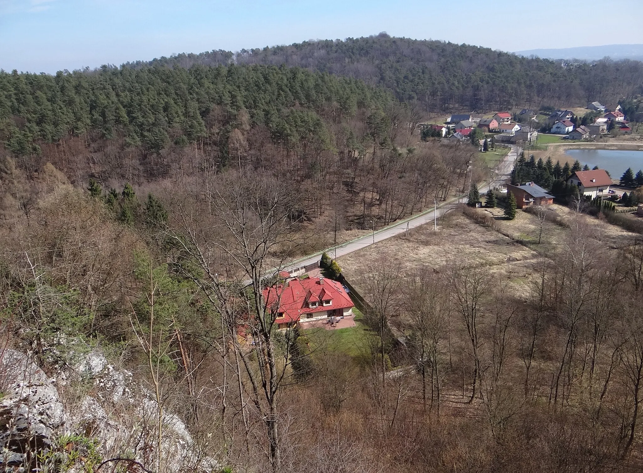 Photo showing: Winna Góra w aleksandrowicach. Widok ze skały Krzywy Sąd