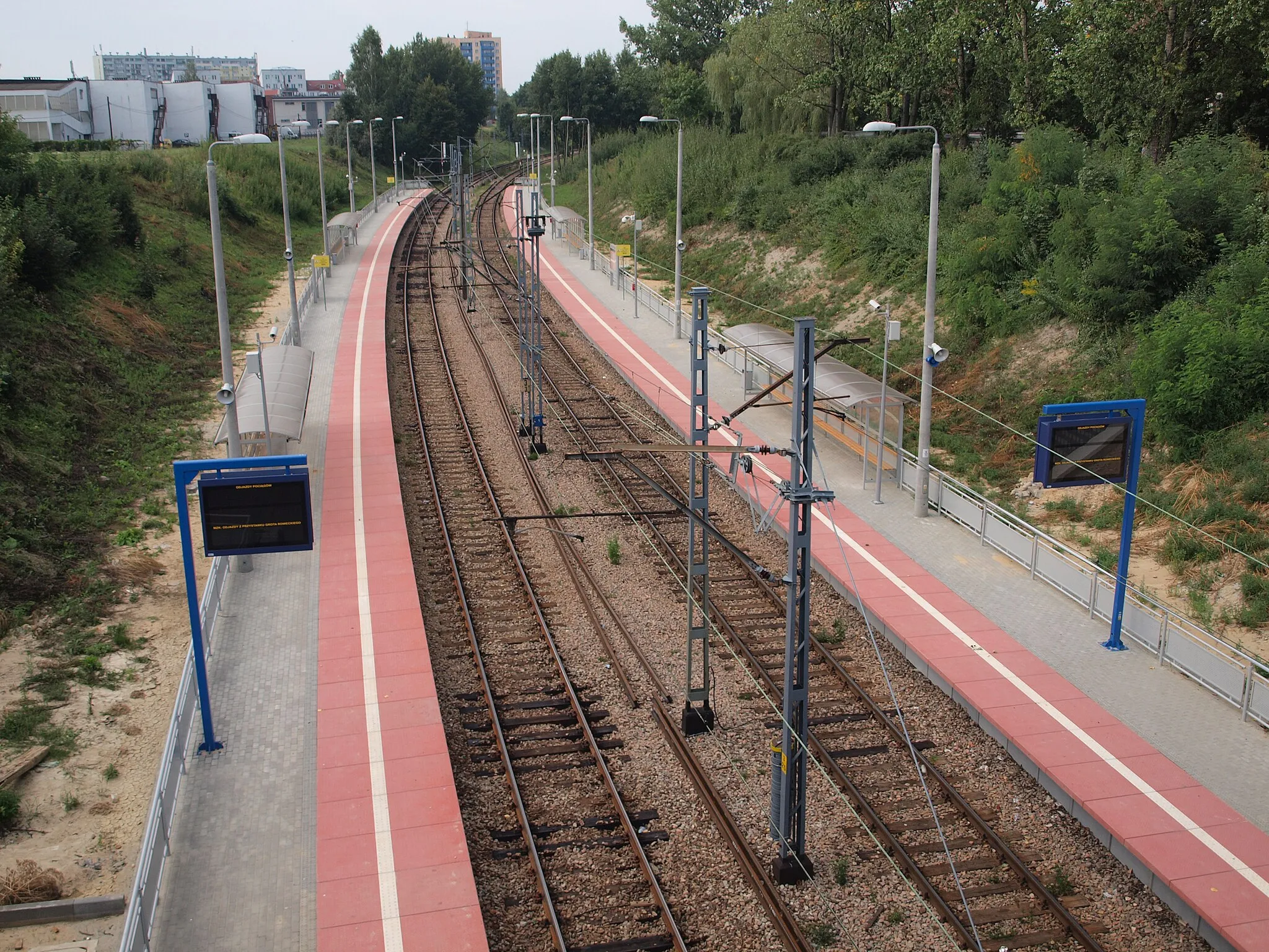 Photo showing: Przystanek kolejowy Grota - Roweckiego