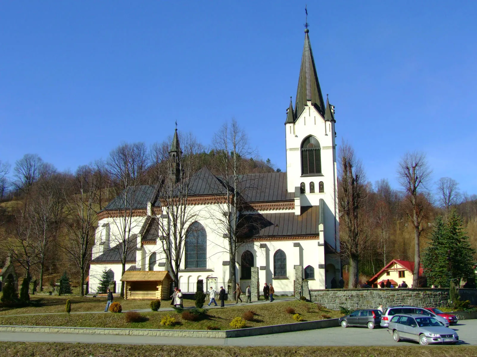 Photo showing: Laskowa (województwo małopolskie). Kościół parafialny.
