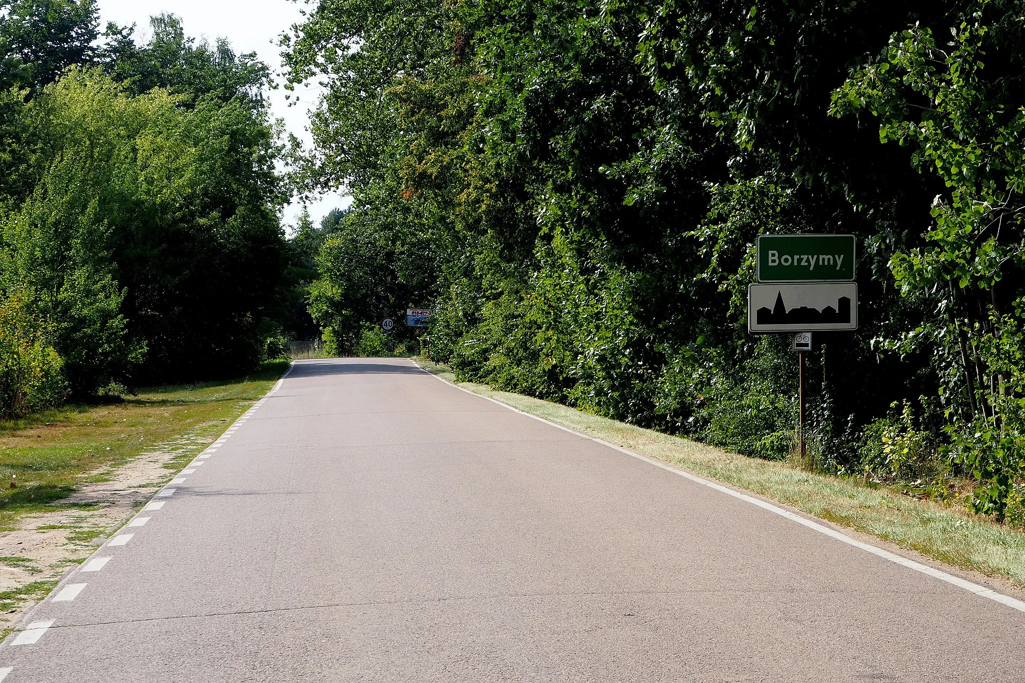 Photo showing: Wjazd do Borzym w gminie Jadów w województwie mazowieckim