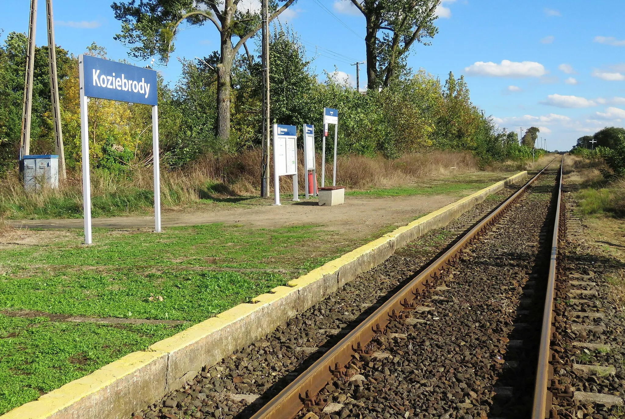 Photo showing: Koziebrody, przystanek kolejowy