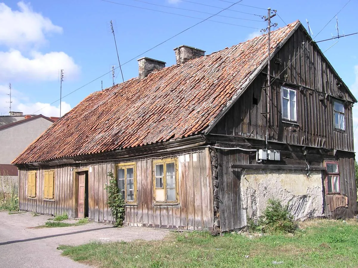 Photo showing: Stary dom w Płońsku(zburzony)