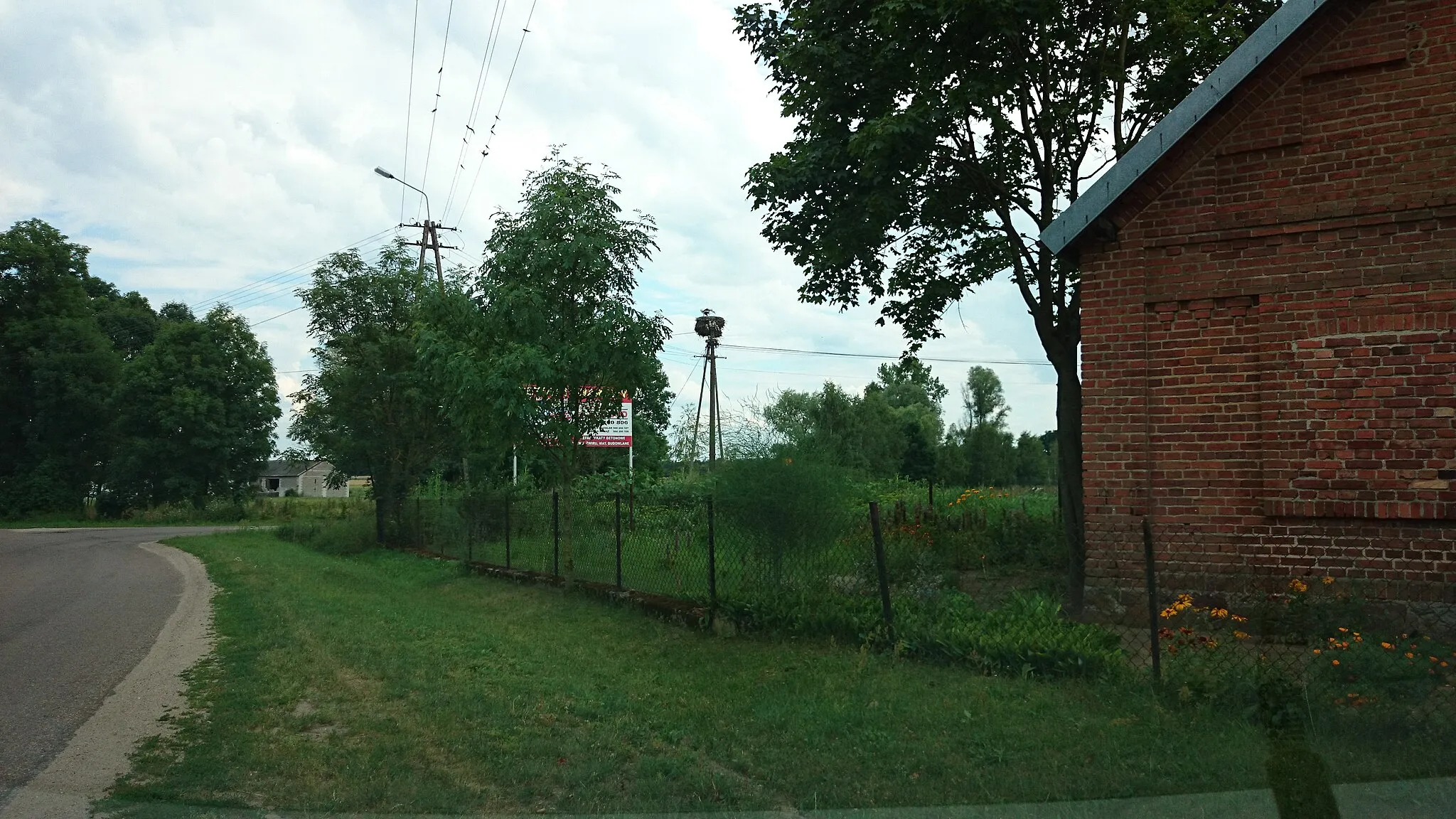 Photo showing: stork's nest - Rochnia, gmina Szreńsk