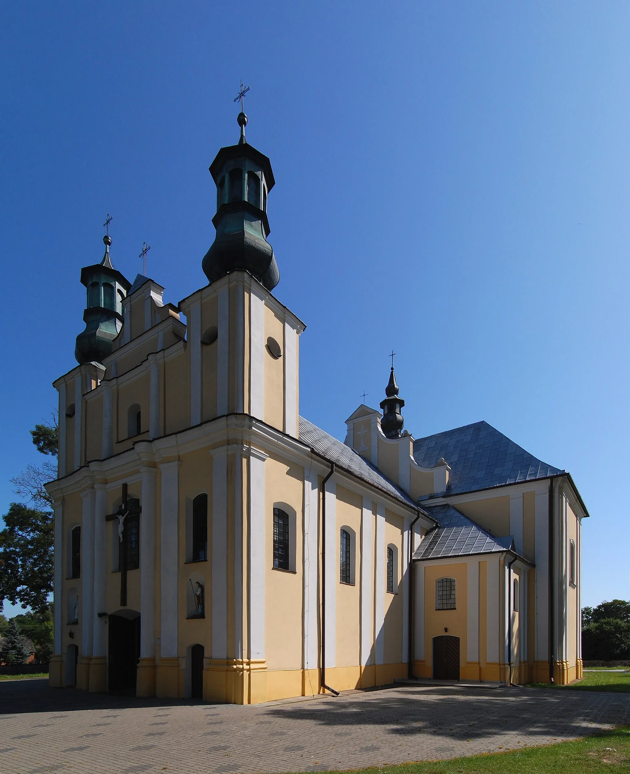 Photo showing: Church in Górzno, Masovian Voivodeship, Poland.