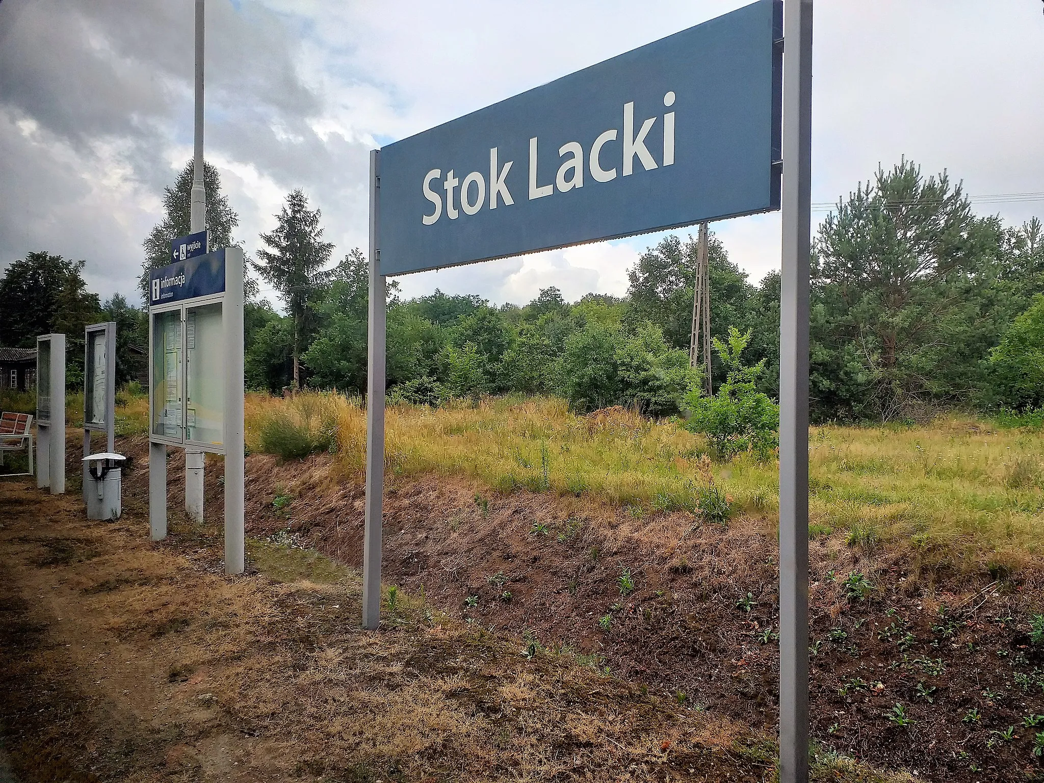 Photo showing: Przystanek kolejowy Stok Lacki w Bieli, województwo podlaskie