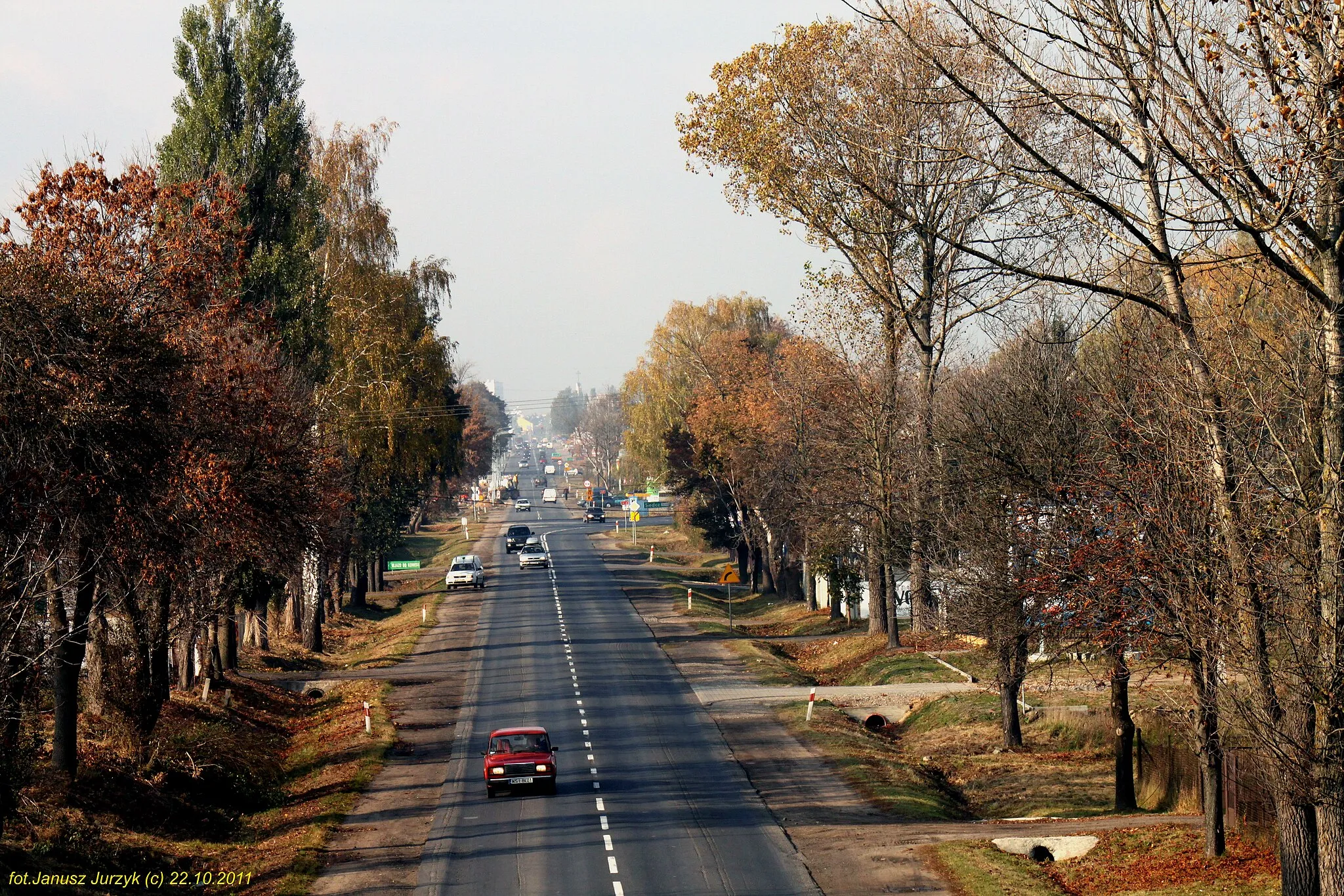 Photo showing: DK nr 63 w Ujrzanowie.