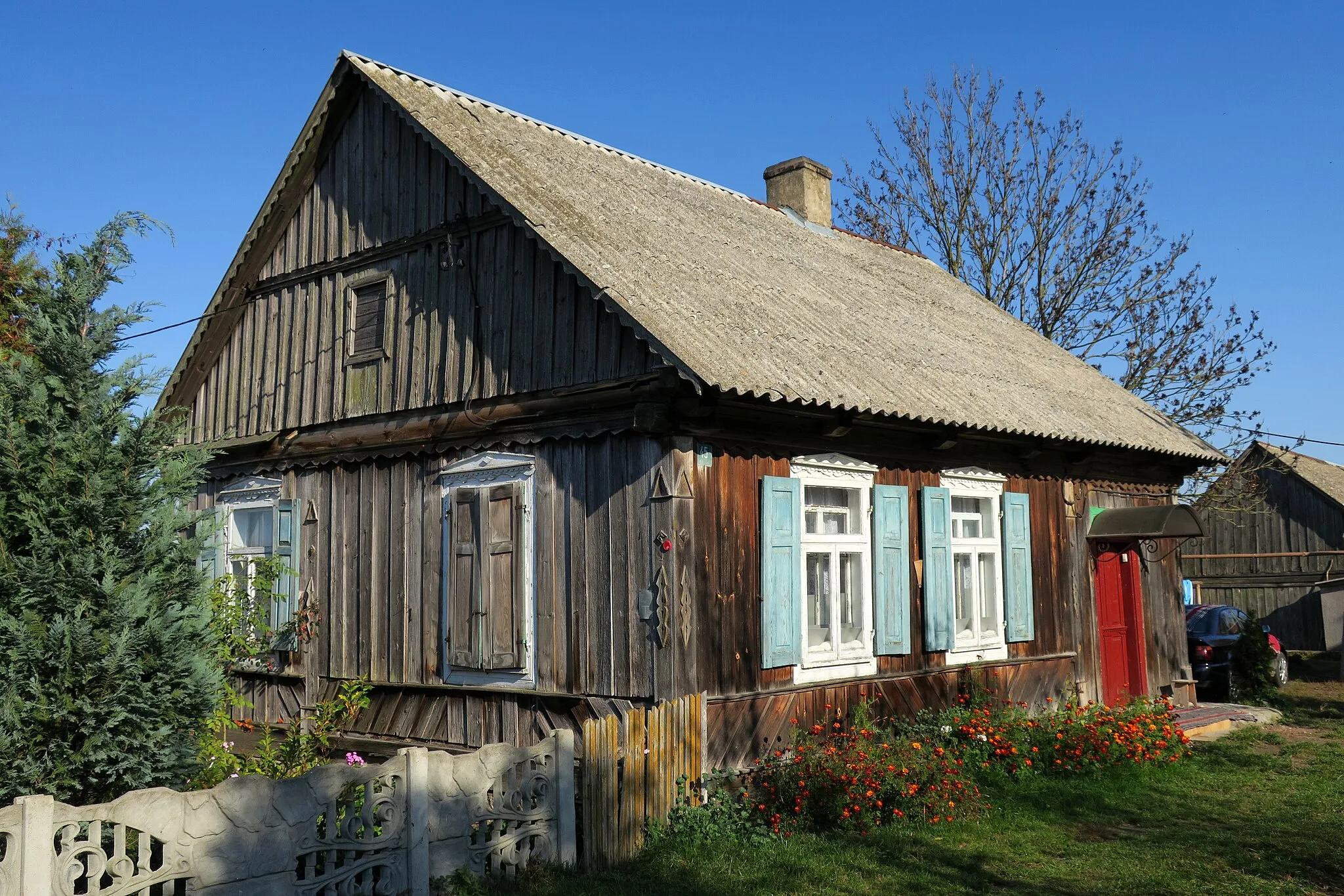 Photo showing: Wolkowe - kurpiowska chata.