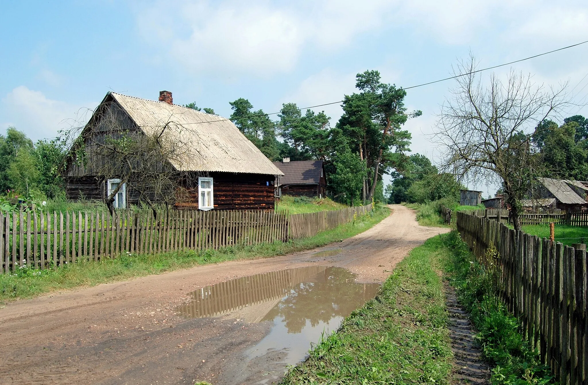 Photo showing: Ruda Osowiecka: droga w kierunku Tabor i Piank