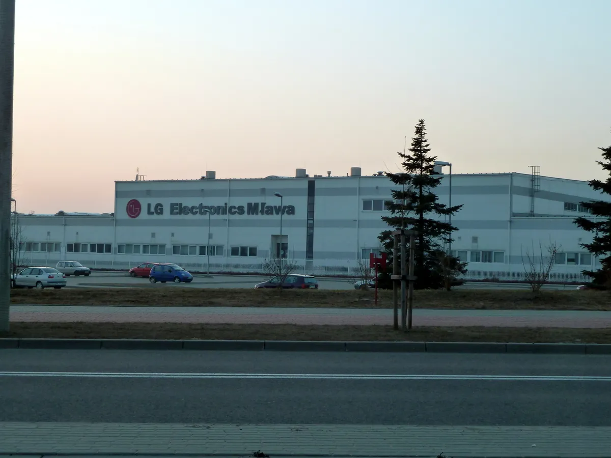 Photo showing: LG Electronics Mława