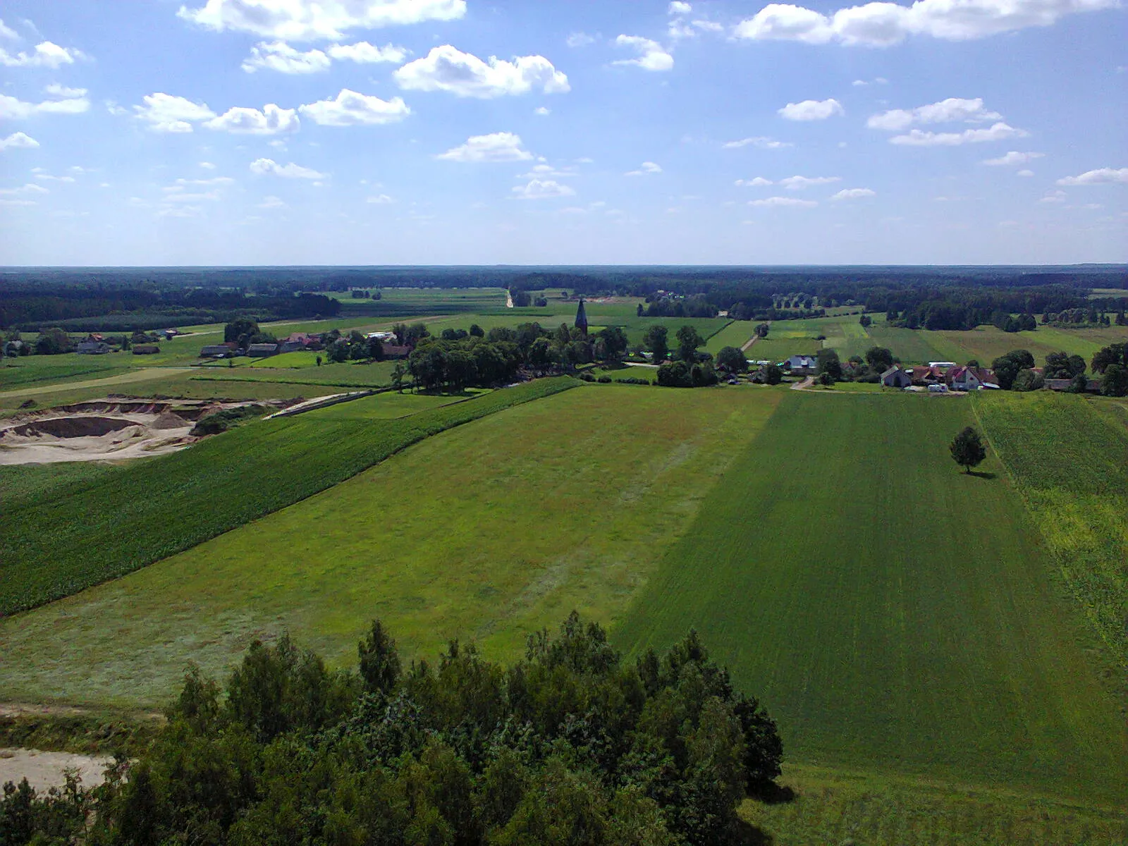 Photo showing: Widok z wieży przeciwpożarowej w Klonie (powiat szczycieński)