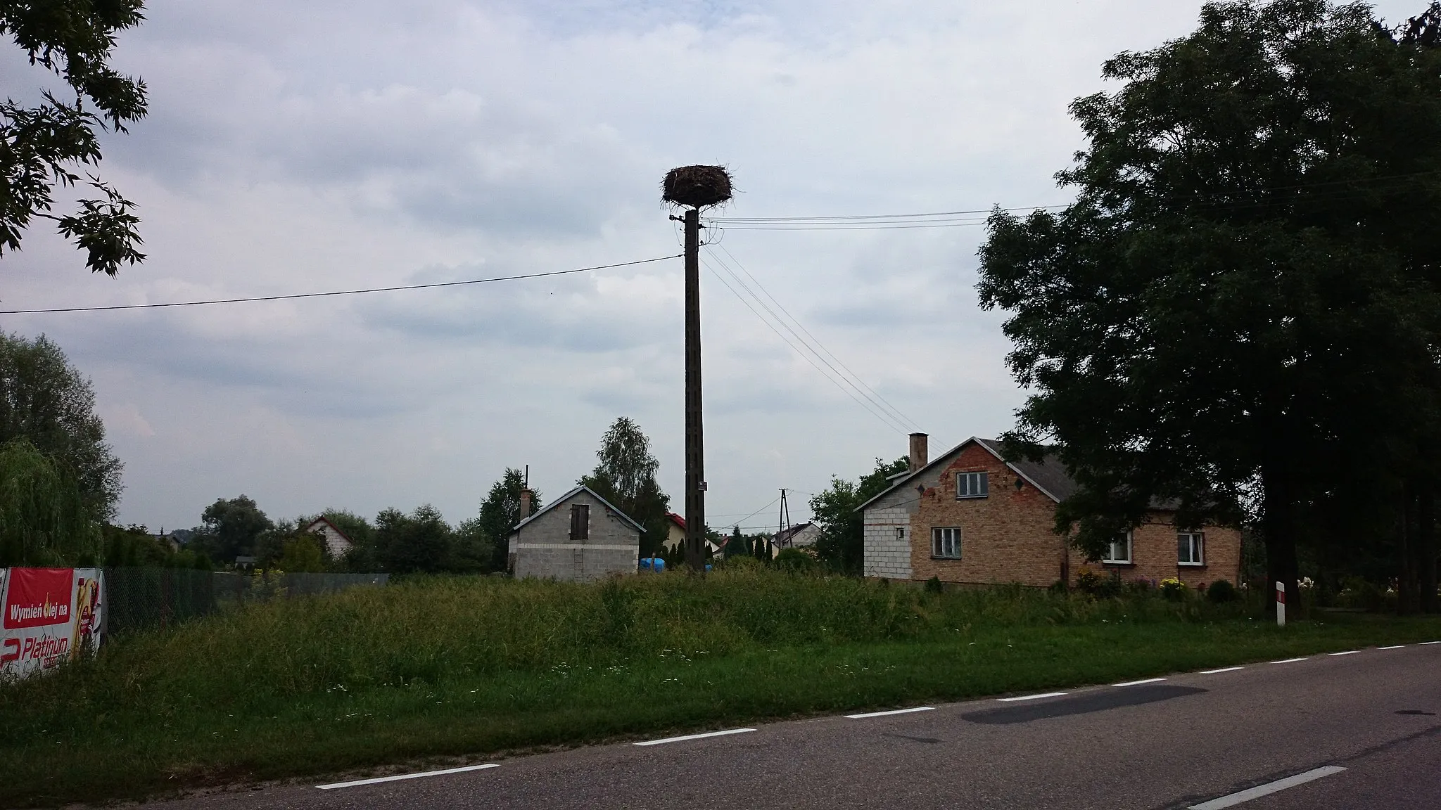 Photo showing: Pniewo-Czeruchy, bocianie gniazdo