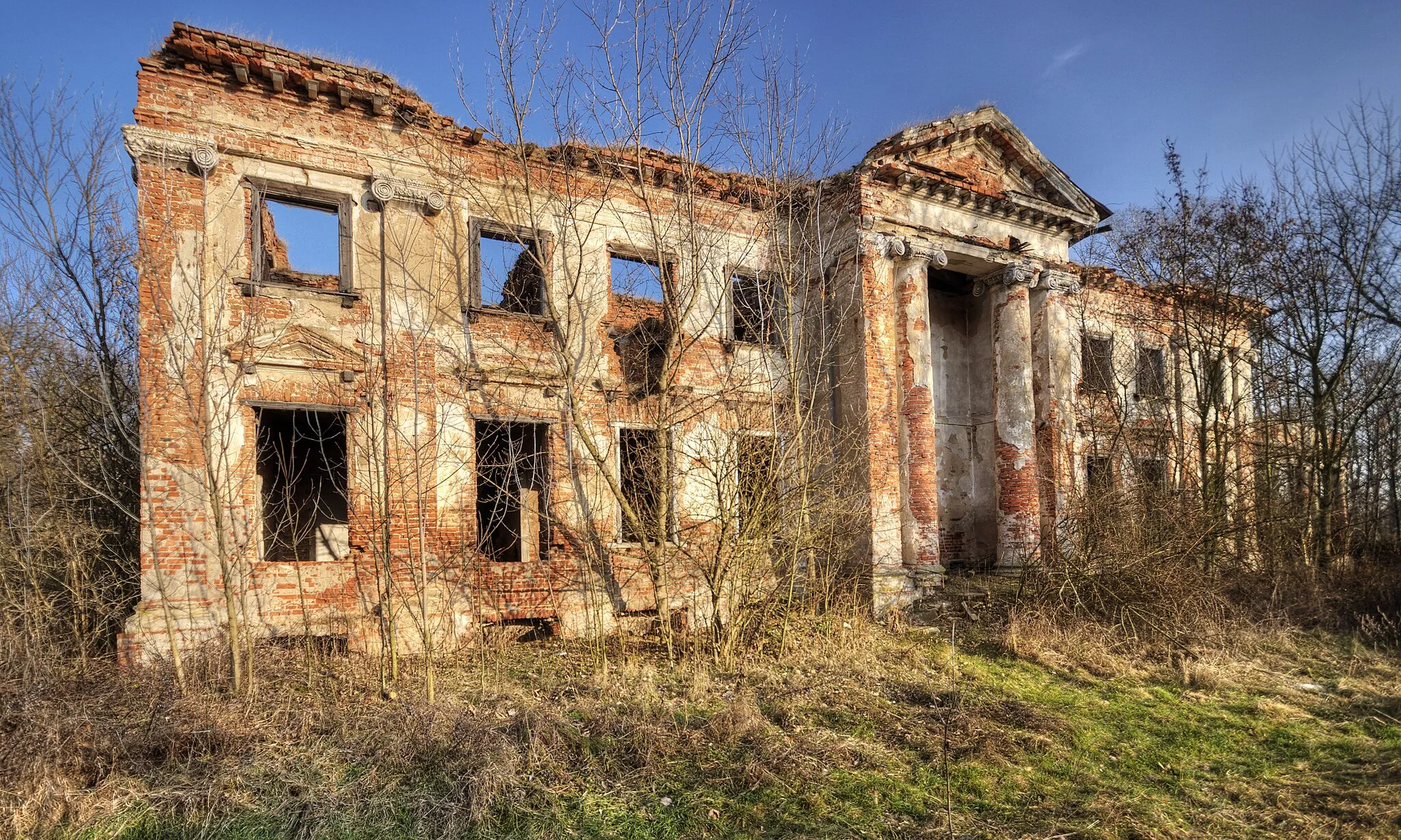 Photo showing: Zruinowany pałac w Studzieńcu (pow. płocki) z przełomu XVII i XVIII wieku