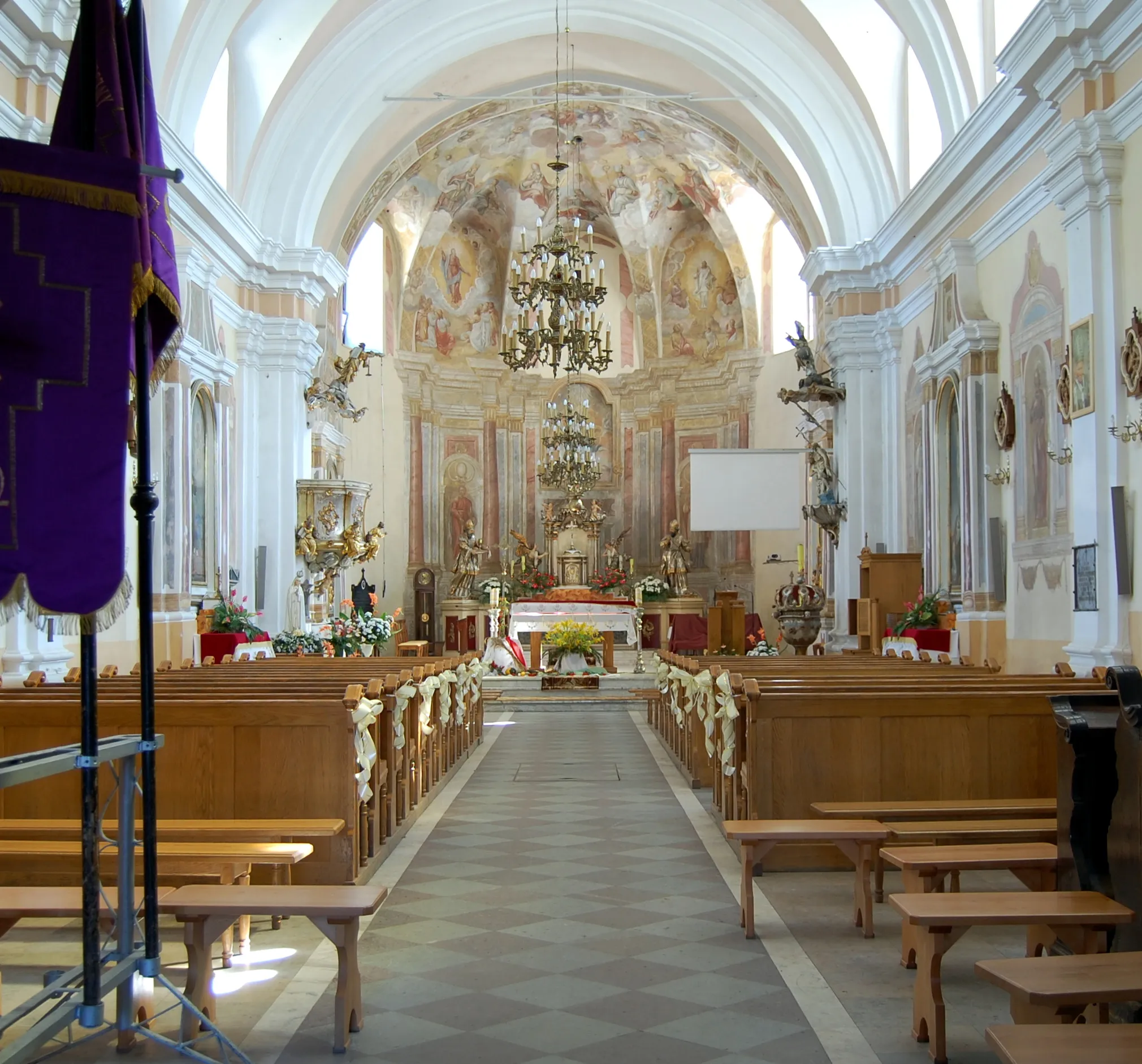 Photo showing: Interior of the church in Kłoczew, Lublin Voivodeship, Poland.