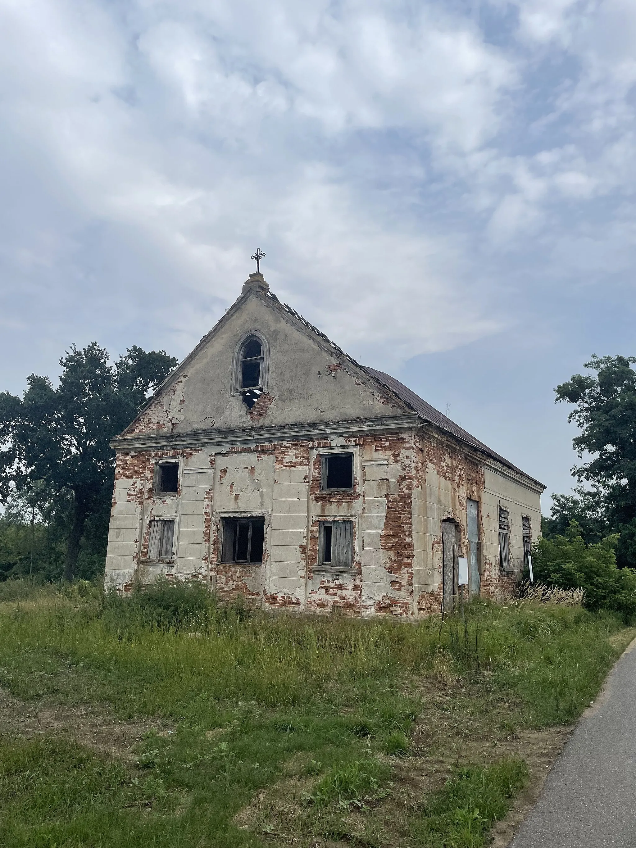 Photo showing: Mennonite Prayer House (Chapel) of 1864 in Nowe Wymyśle Poland