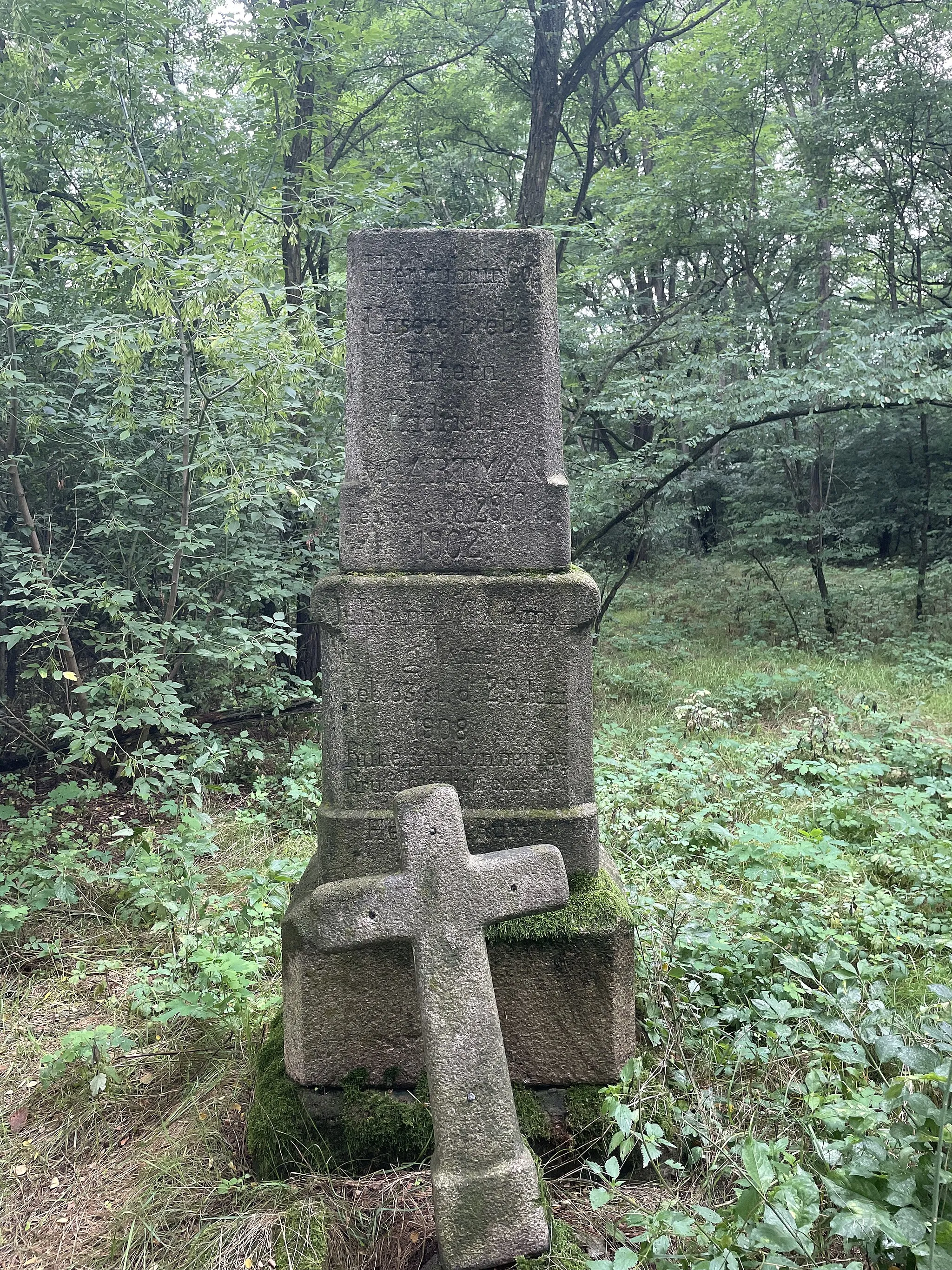 Photo showing: Nowe Wymyśle Mennonite Cemetery Tomb 1902