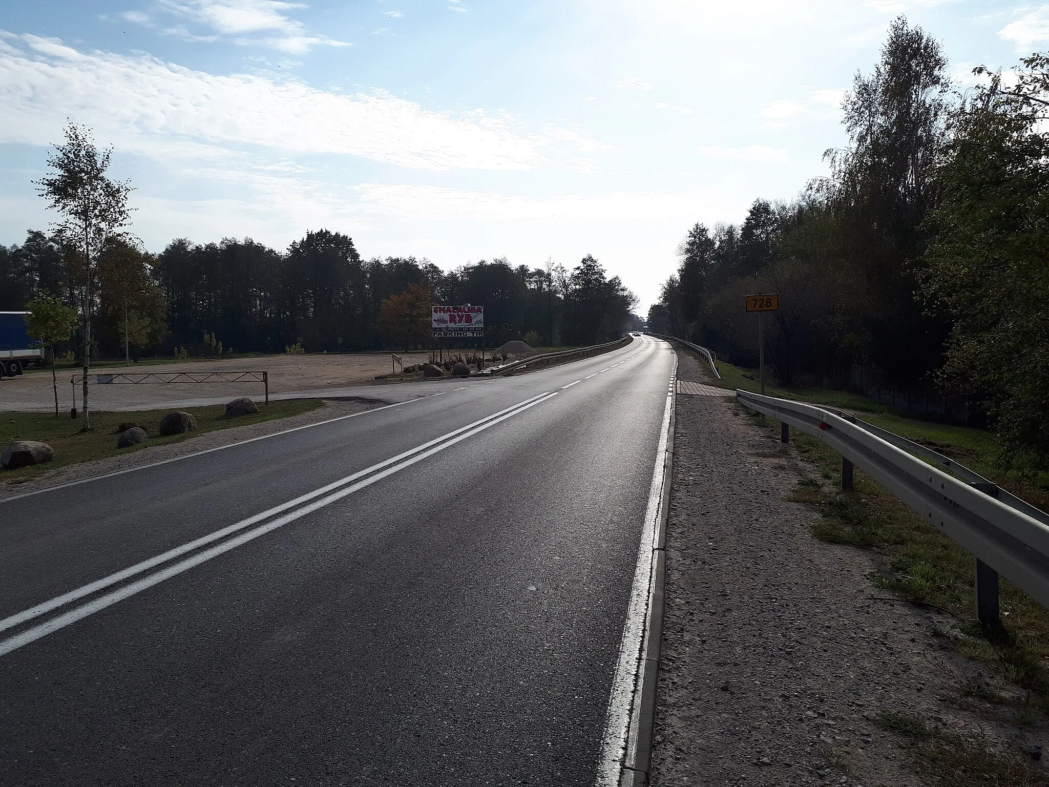 Photo showing: Voivodeship Road nr 728 in Wólka Magierowa