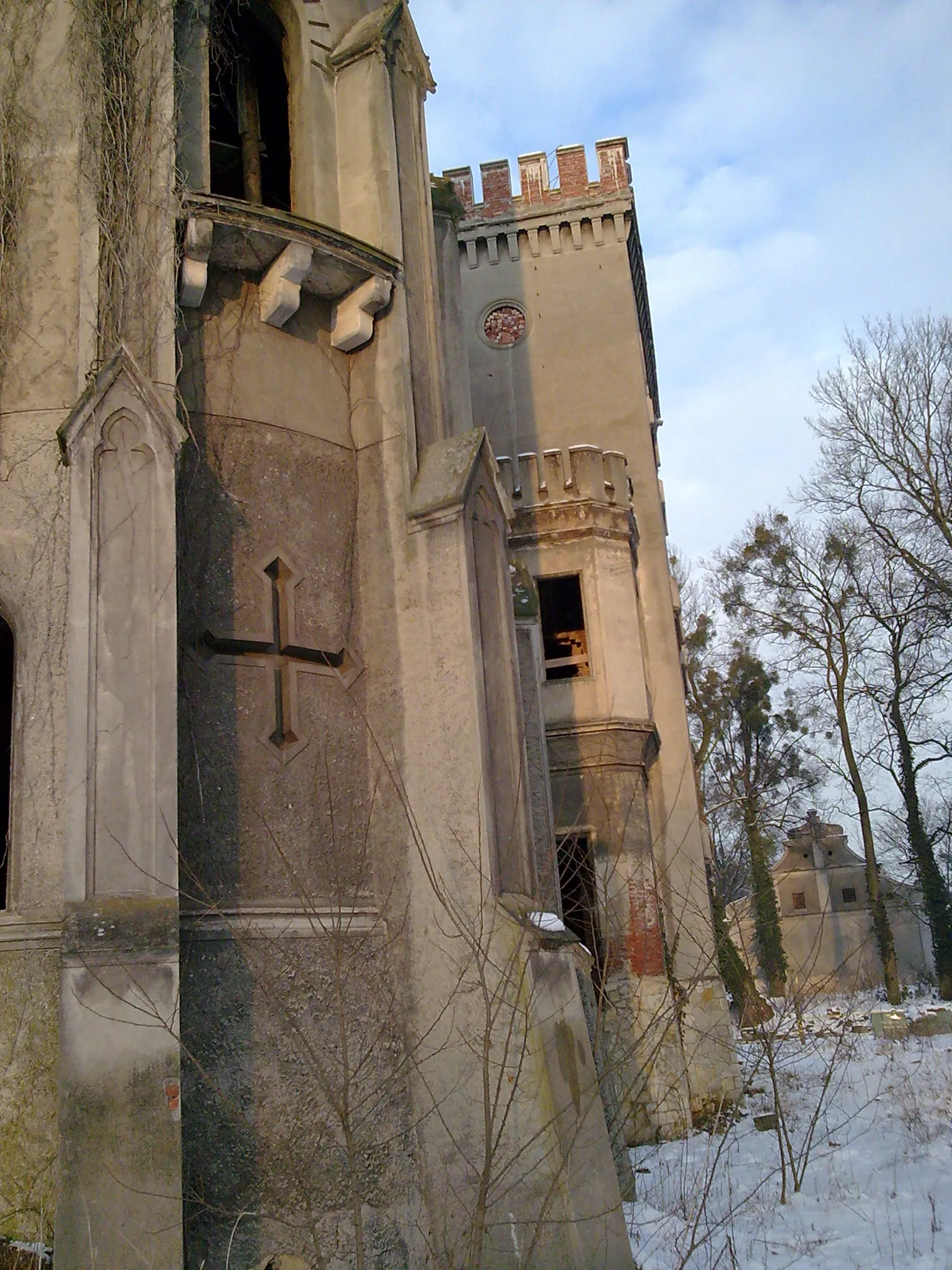 Photo showing: Neogotycki pałac w Dobrej.