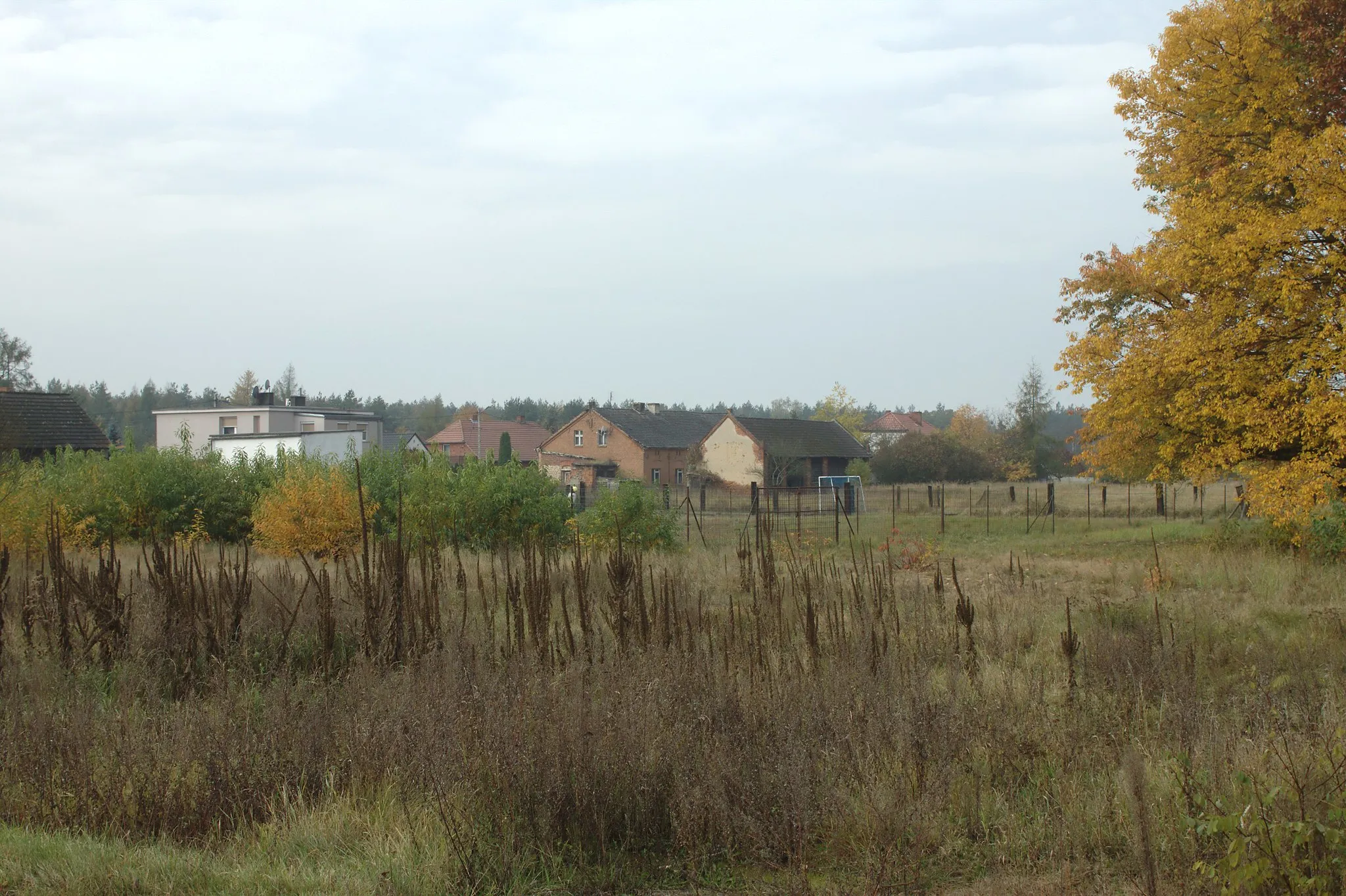 Photo showing: Buildings in the village of Grabówka, Poland