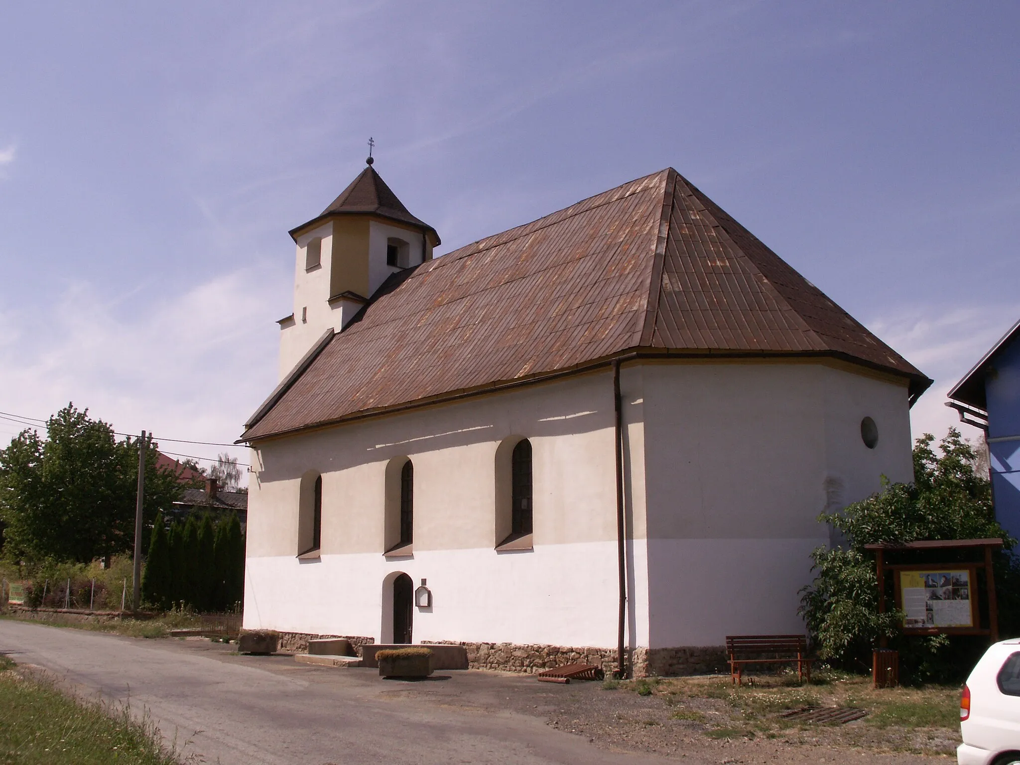 Photo showing: Hlinka, okres Bruntál, kraj Moravskoslezský, kostel svatého Valentina
