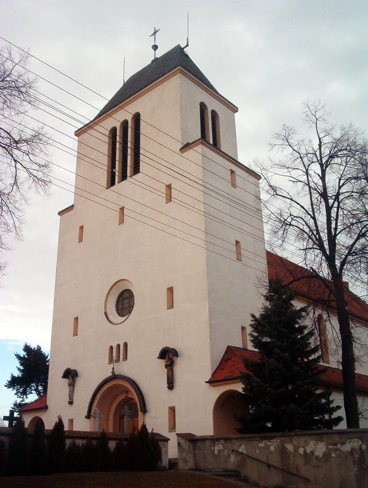 Photo showing: Kośćůł we Kůmprachćicach