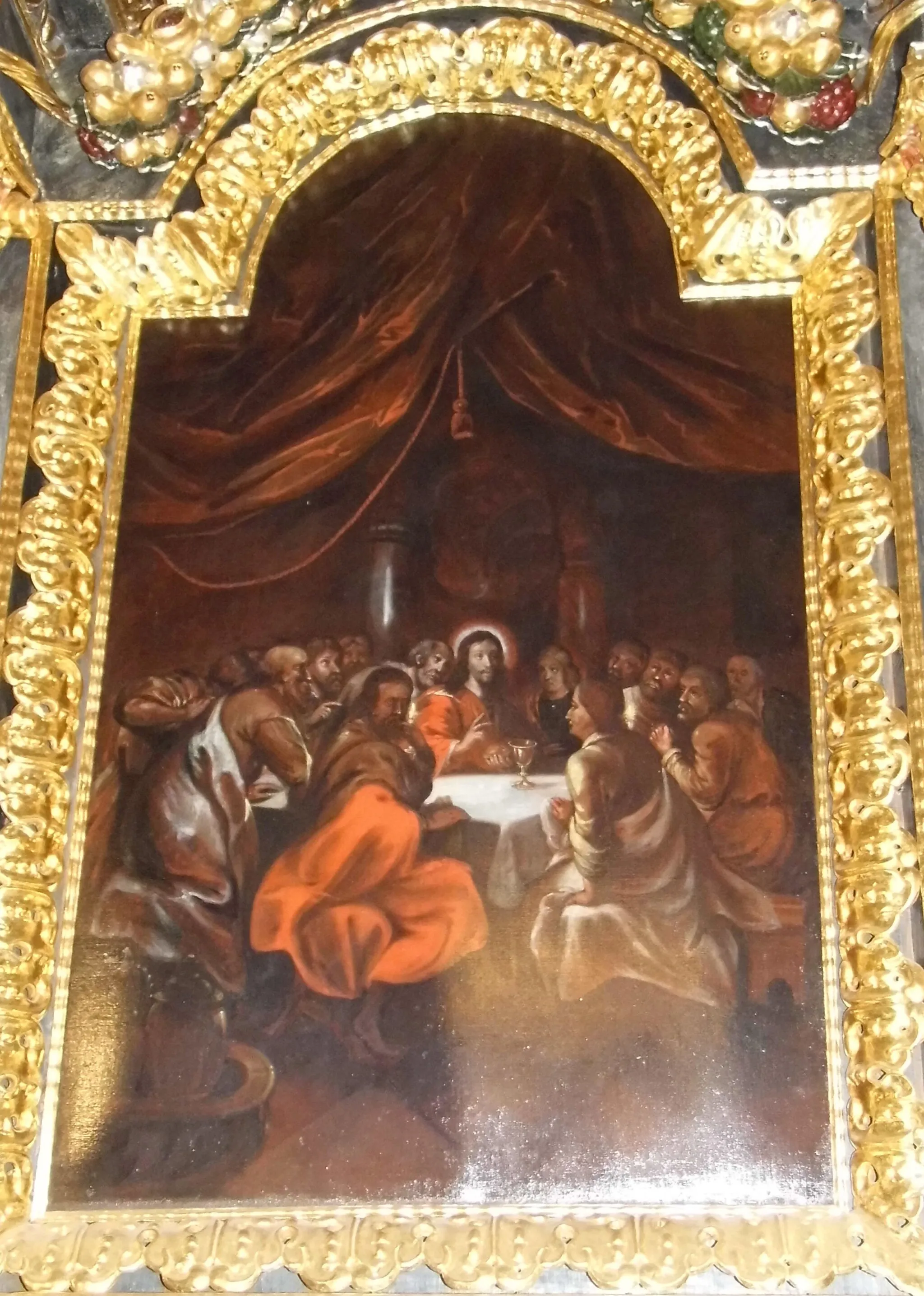 Photo showing: Church in Radzowice - Painting "The Last Supper" (XVII/XVIII century)