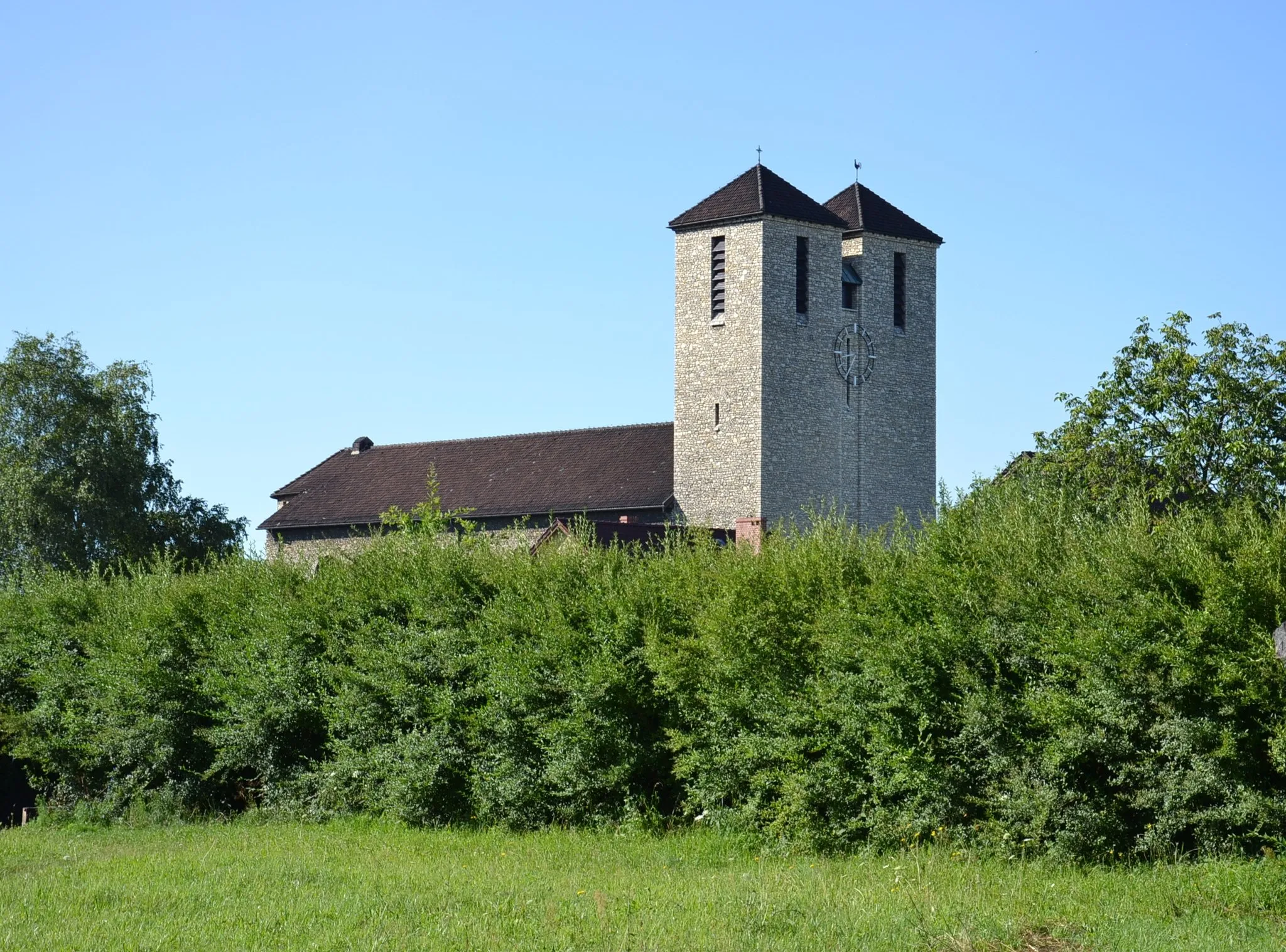 Photo showing: Church in Zdzieszowice (Deschowitz, Odertal O.S.), Upper Silesia