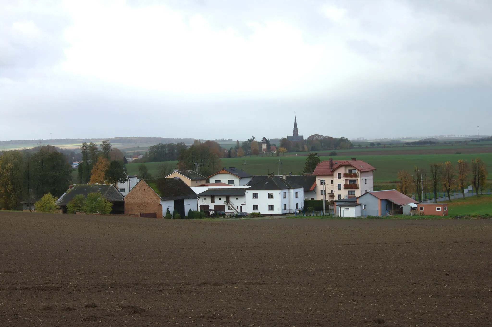 Photo showing: Buildings in Pietraszyn, Poland